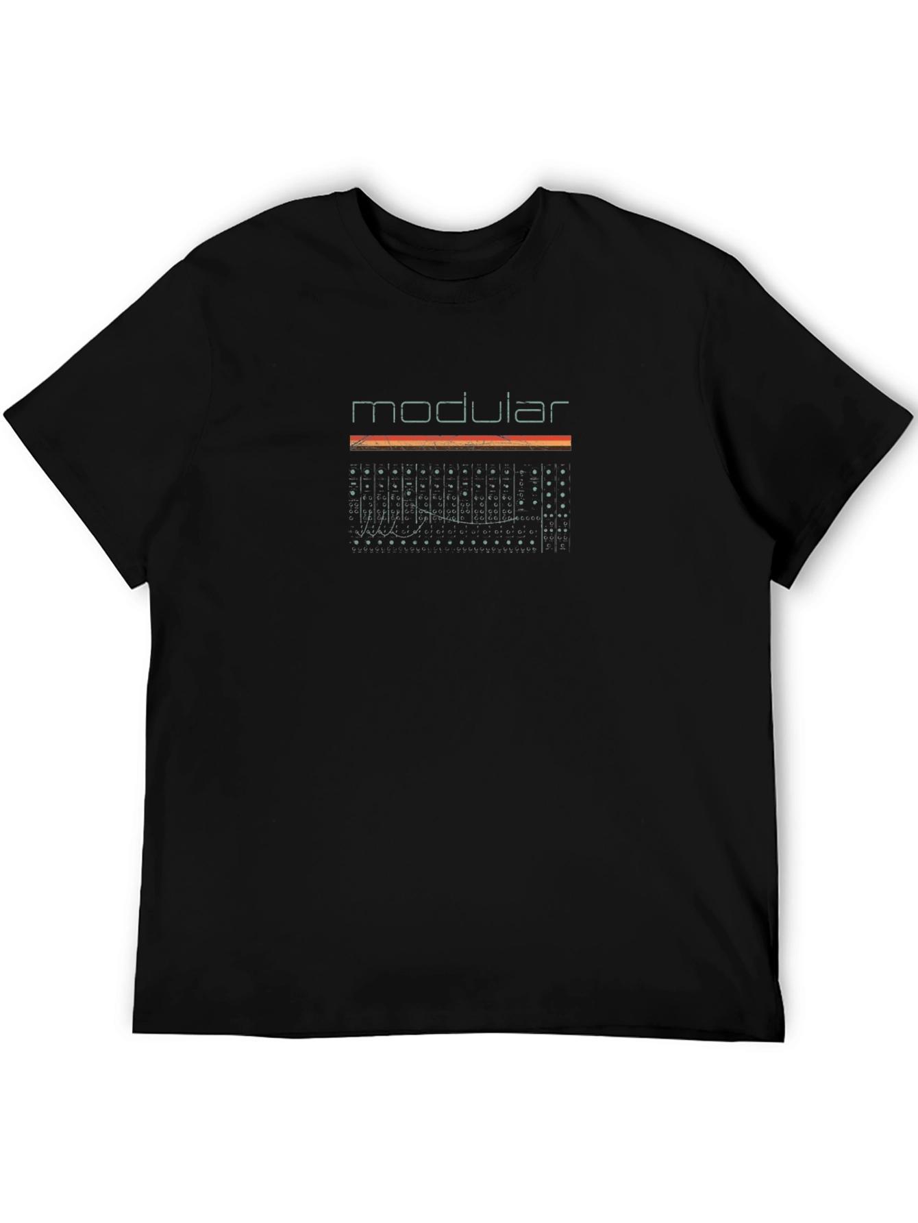 Modular Synth T-Shirt - Black Cotton Tee