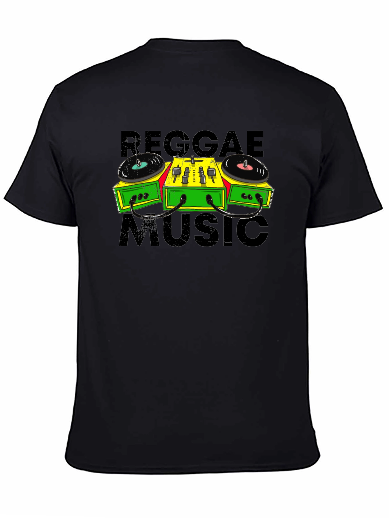 Reggae Music Turntable Graphic T-Shirt