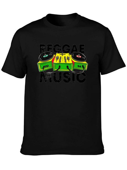 Reggae Music Turntable Graphic T-Shirt