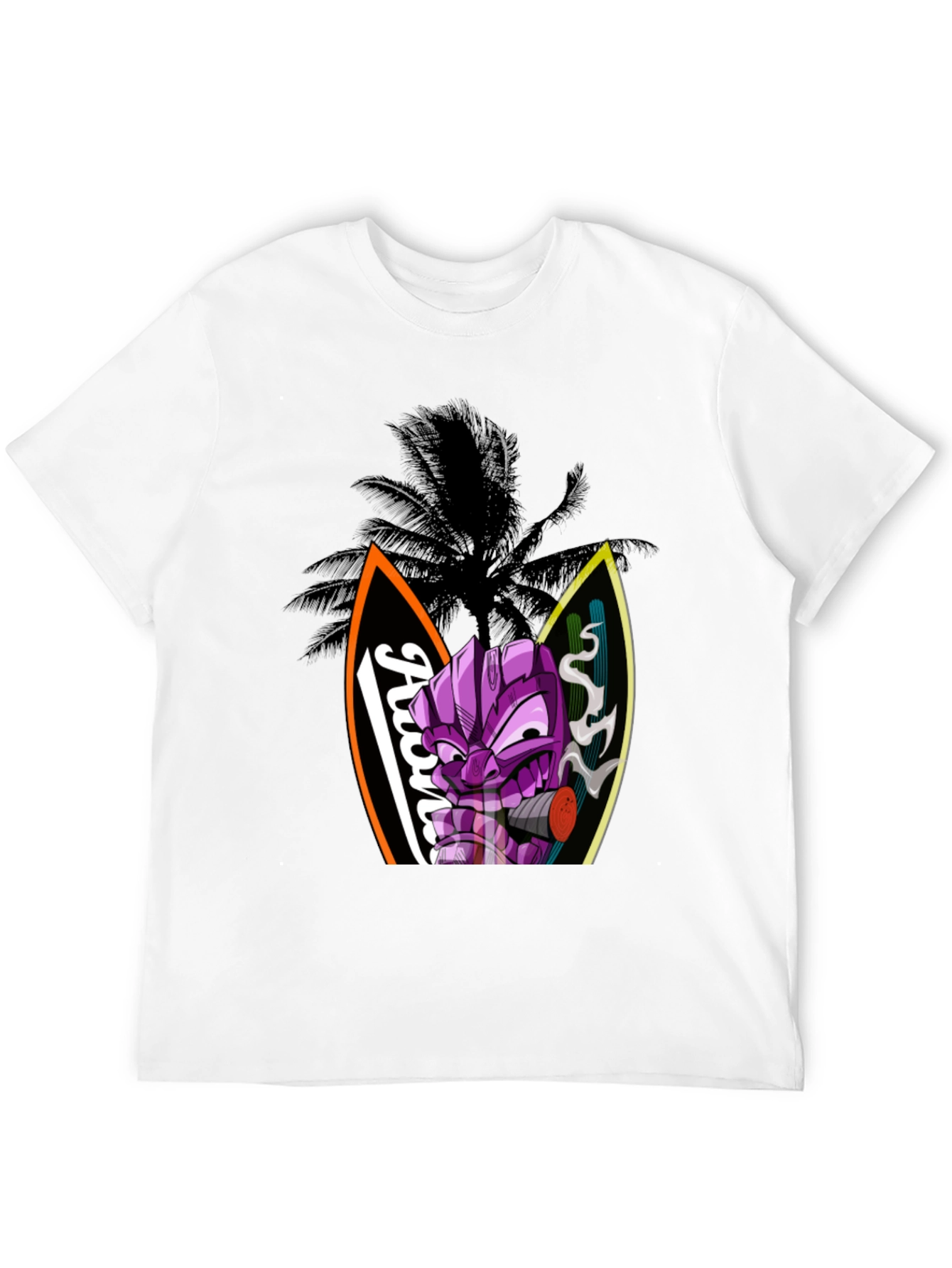 Aloha Tiki Graphic Tee - Island Vibes
