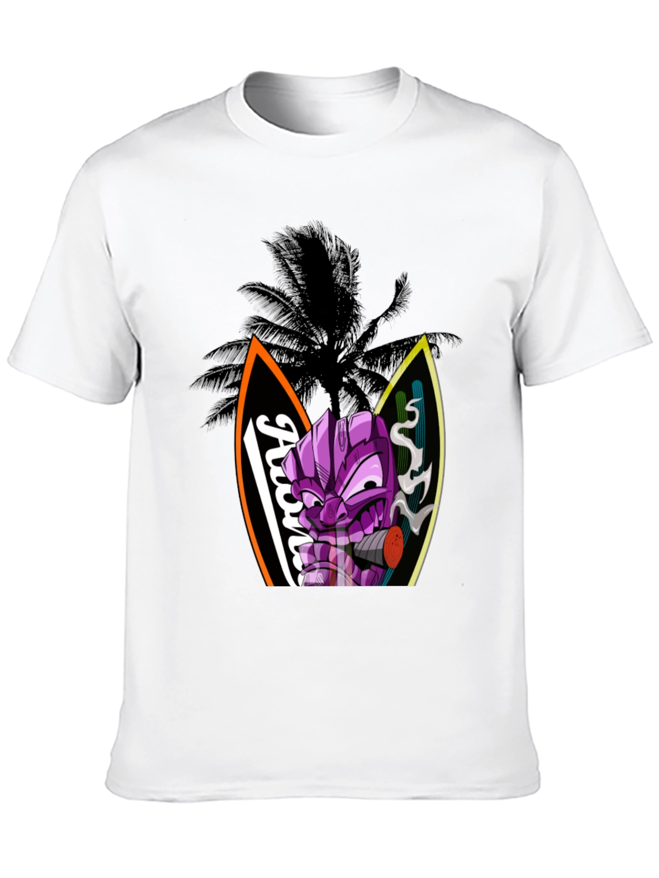 Aloha Tiki Graphic Tee - Island Vibes