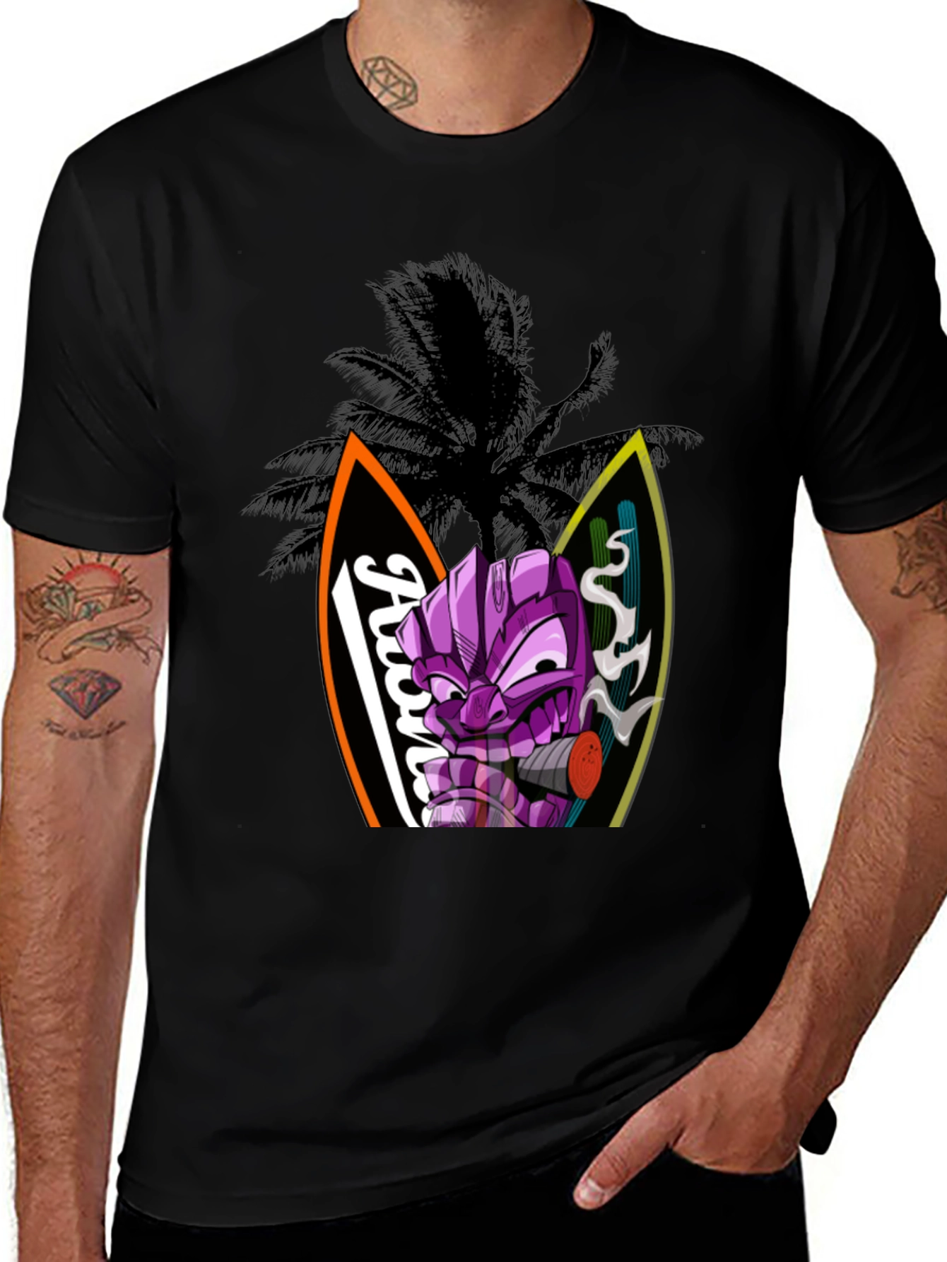 Aloha Tiki Graphic Tee - Island Vibes