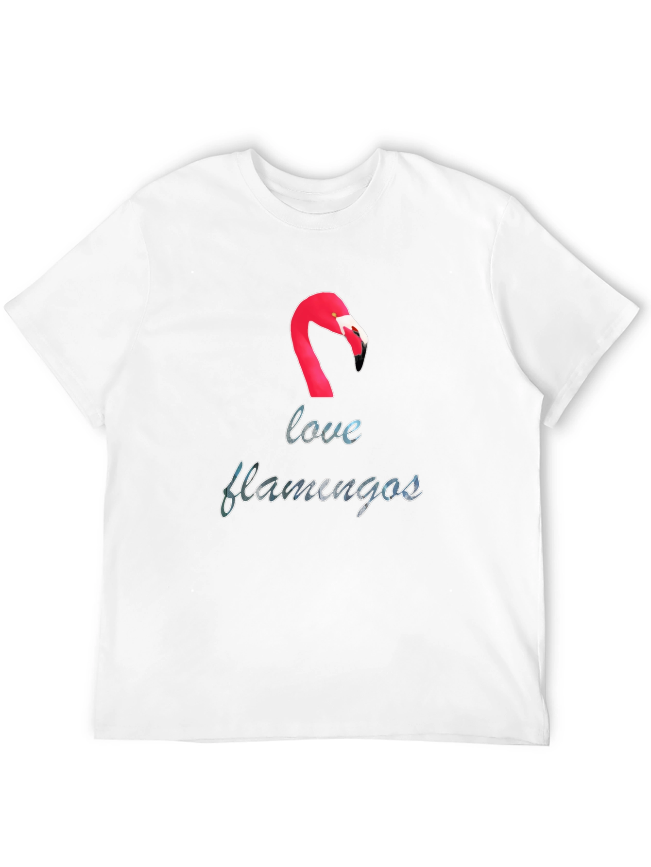Love Flamingos Black T-Shirt