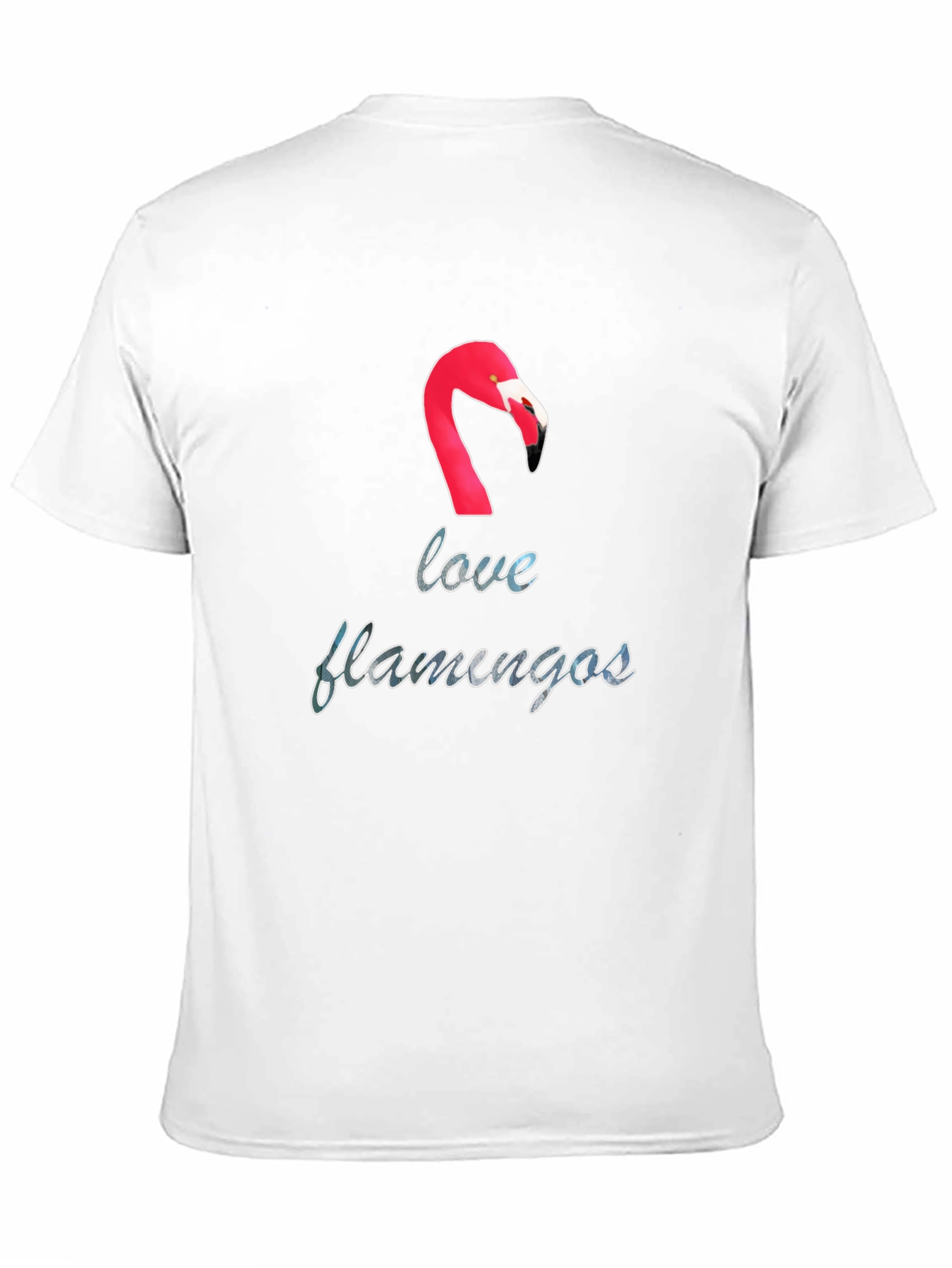 Love Flamingos Black T-Shirt