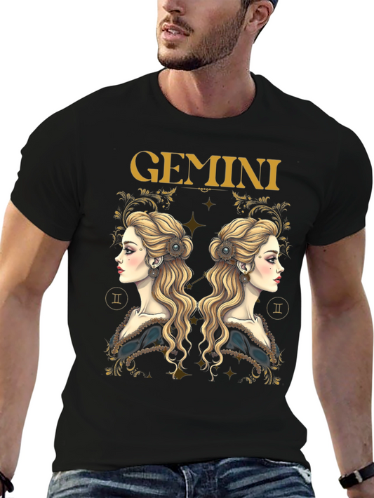Gemini Zodiac Graphic T-Shirt