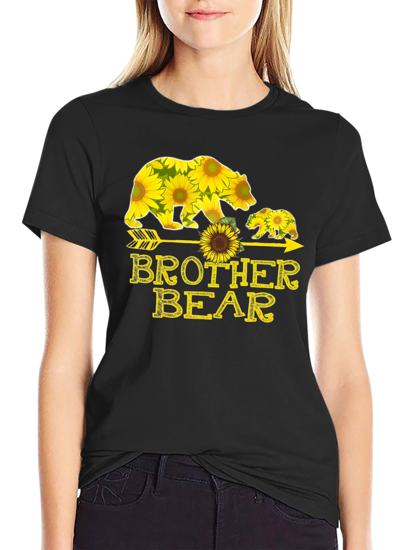 Brother Bear Sunflower Graphic T-Shirt