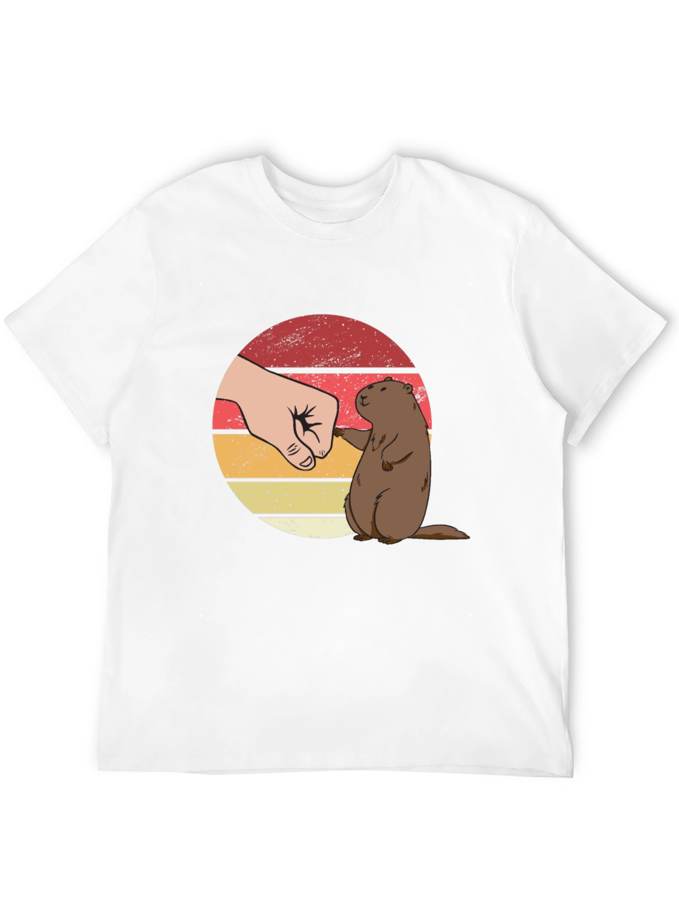 Groundhog Fist Bump Graphic Tee