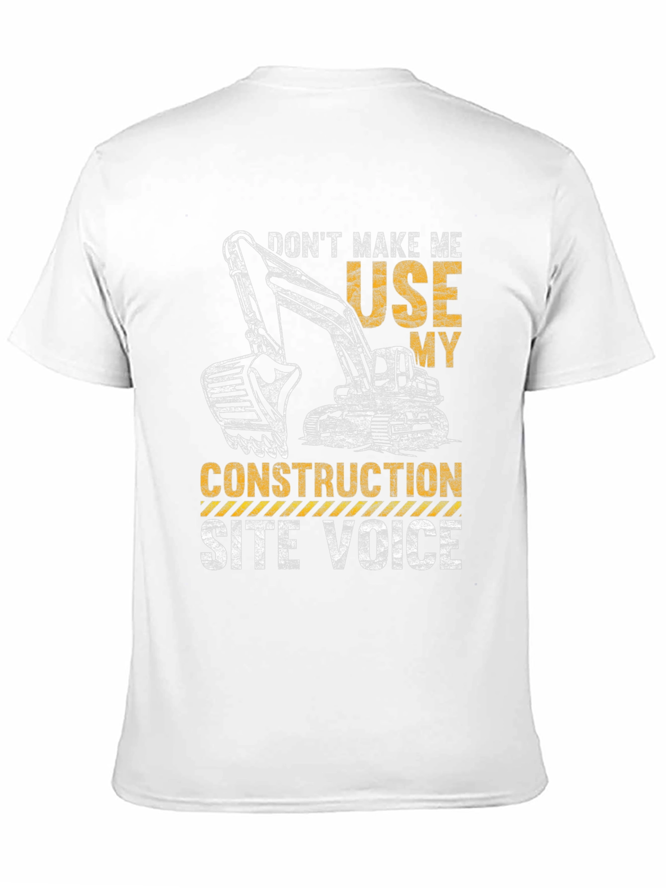 Construction Site Voice T-Shirt Funny Excavator