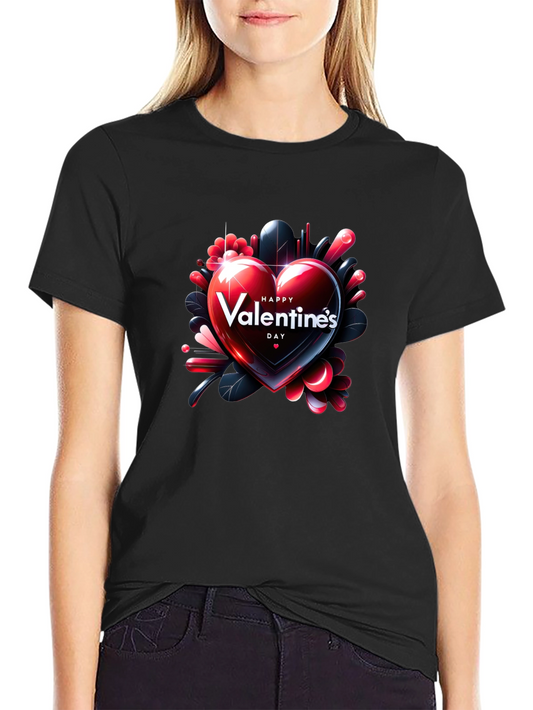 Valentines Day Heart Graphic T-Shirt