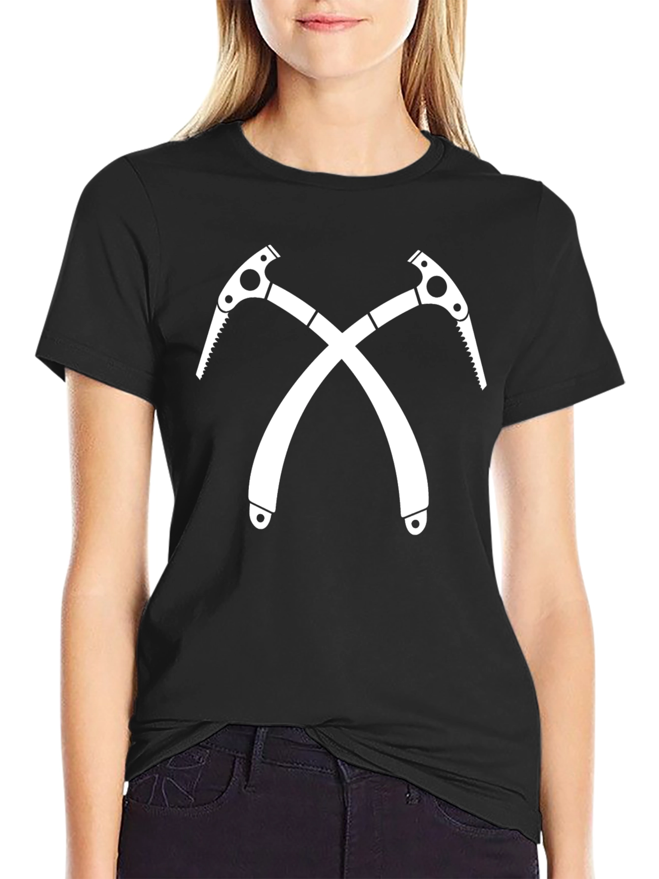 Crossed Ice Axes Black T-Shirt