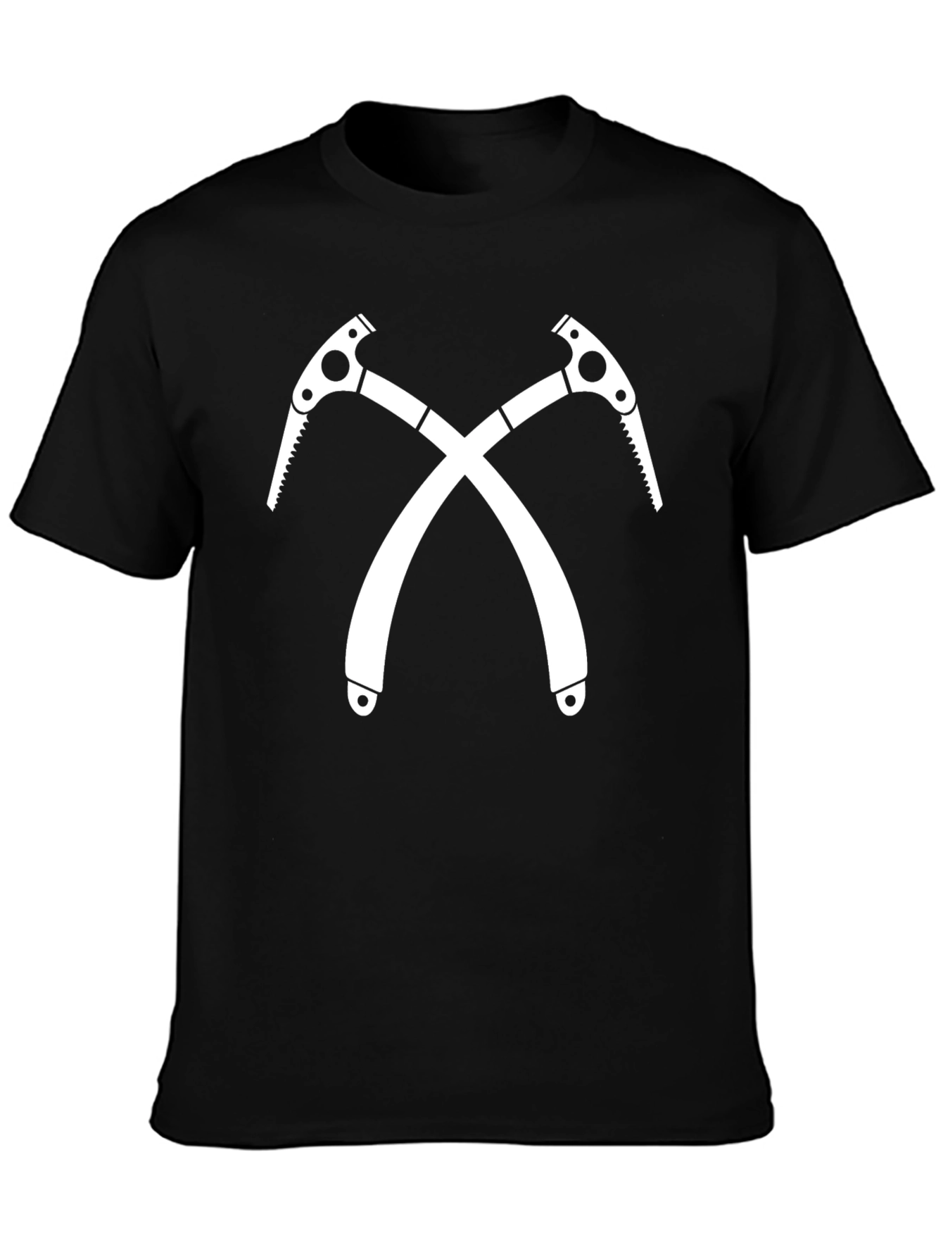 Crossed Ice Axes Black T-Shirt