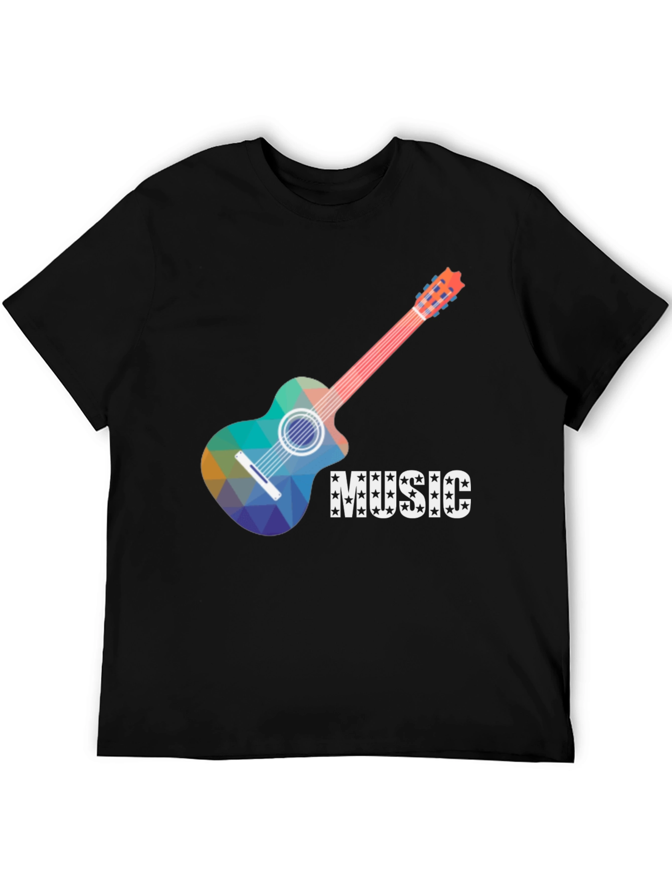 Music Guitar Graphic Tee - Cool Design T-Shirt