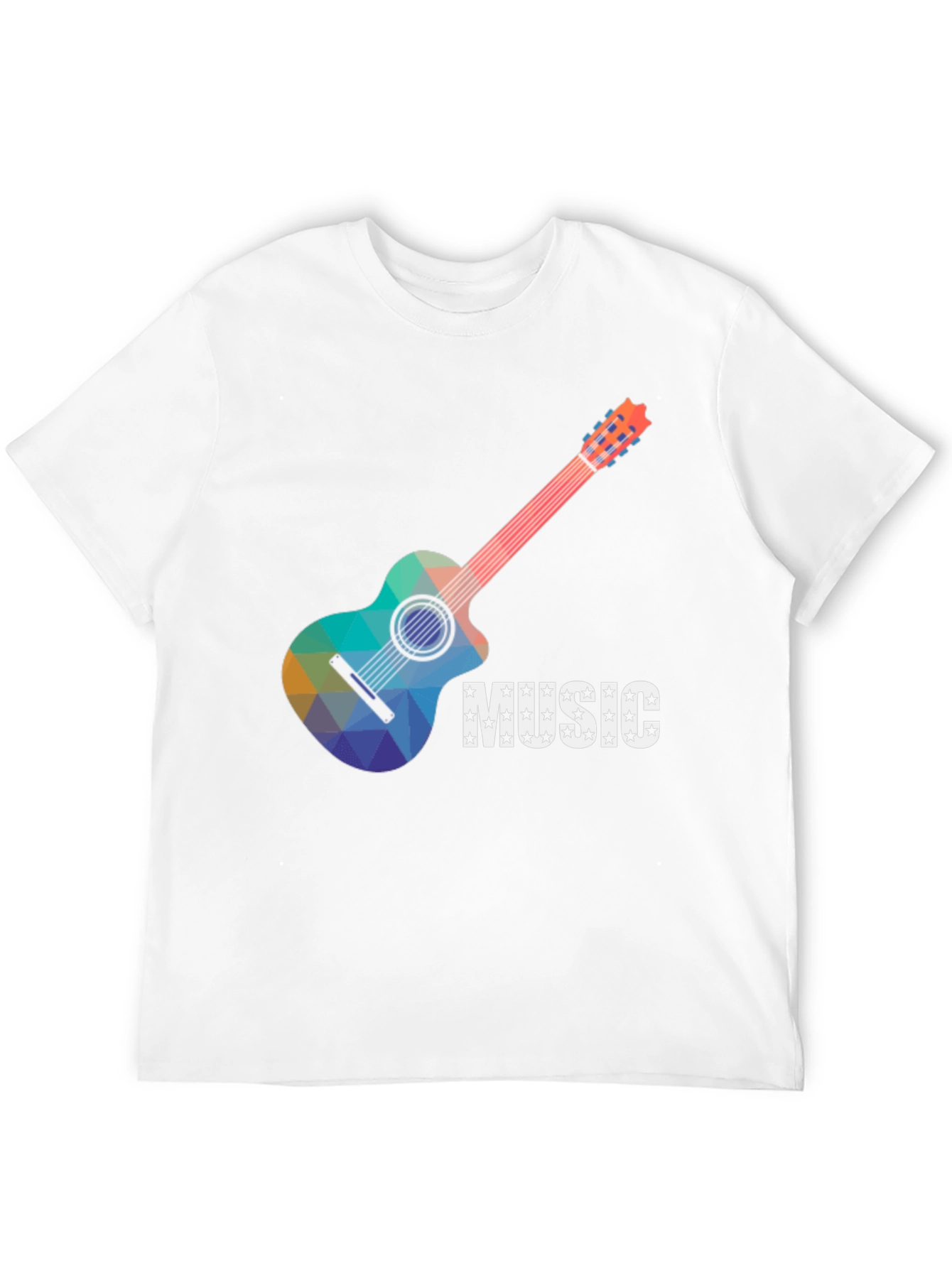 Music Guitar Graphic Tee - Cool Design T-Shirt