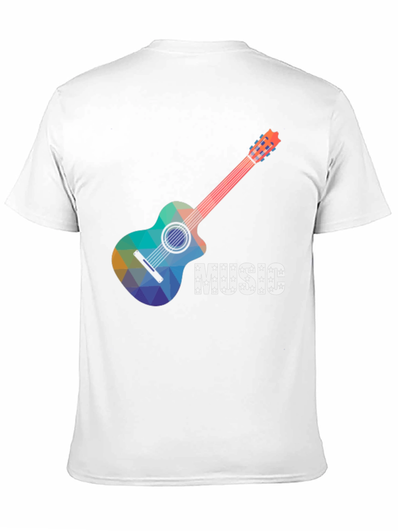 Music Guitar Graphic Tee - Cool Design T-Shirt