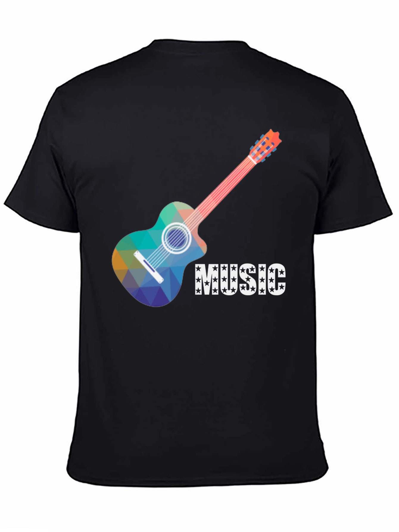 Music Guitar Graphic Tee - Cool Design T-Shirt