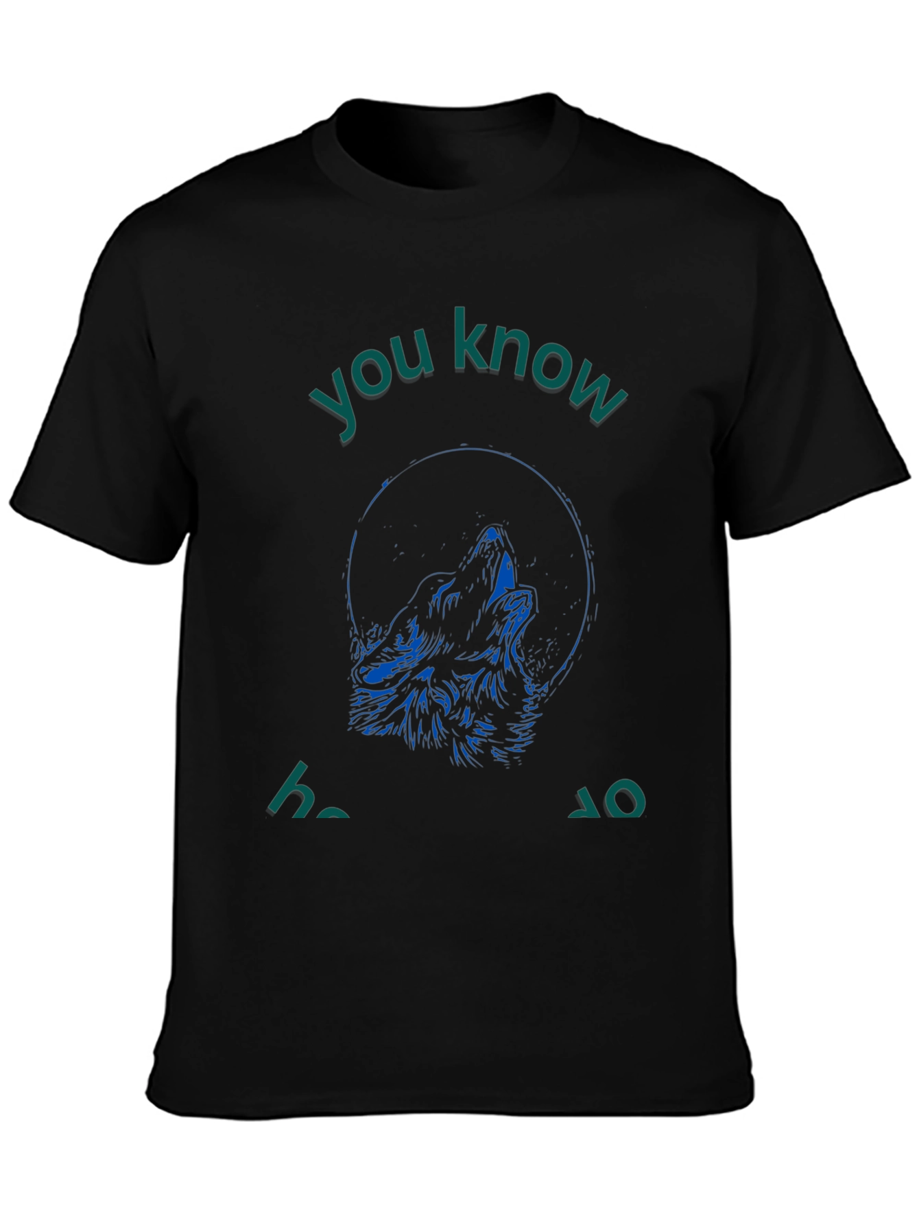 Wolf Howl Graphic Tee - Mens Black T-Shirt