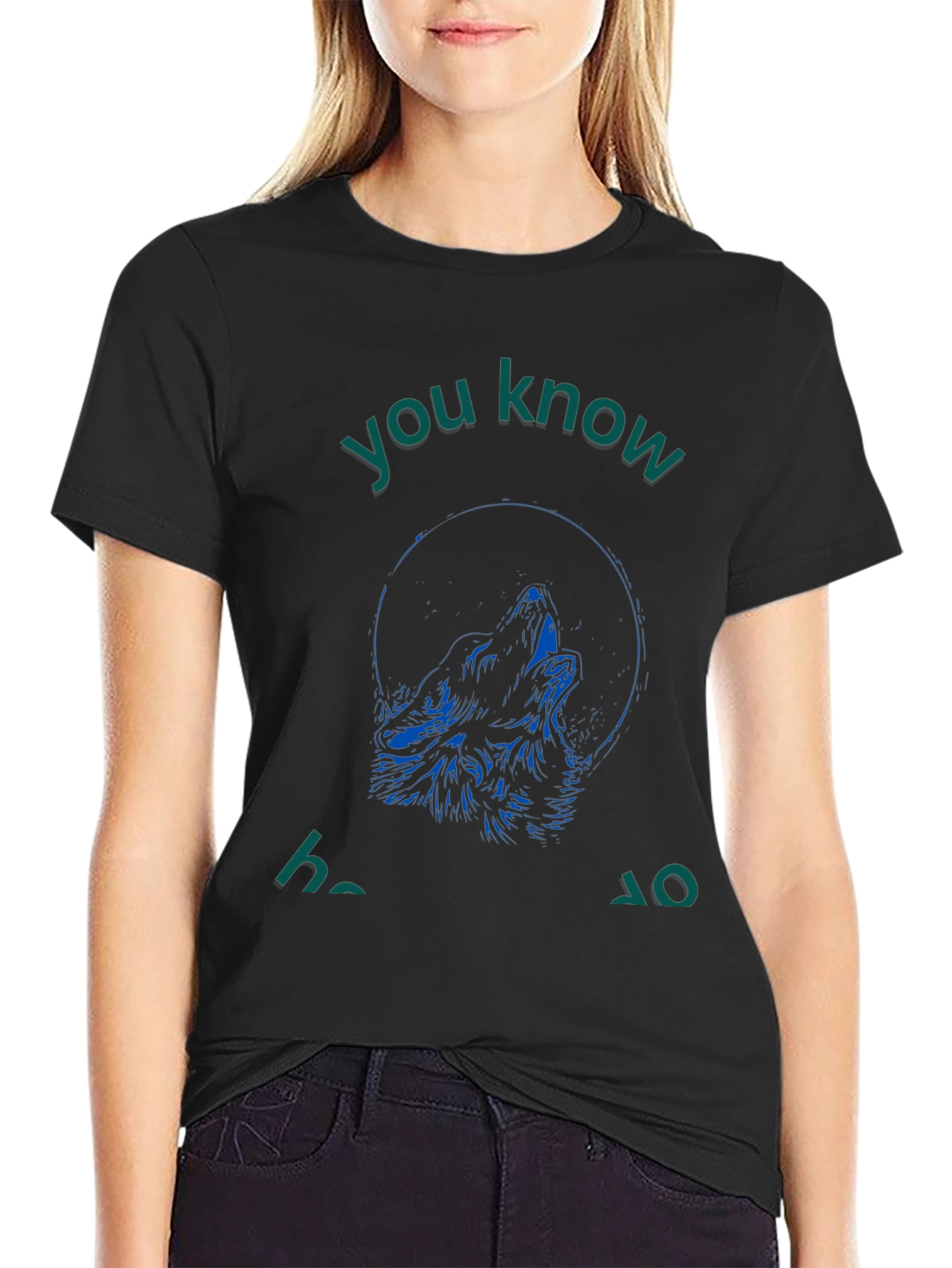 Wolf Howl Graphic Tee - Mens Black T-Shirt