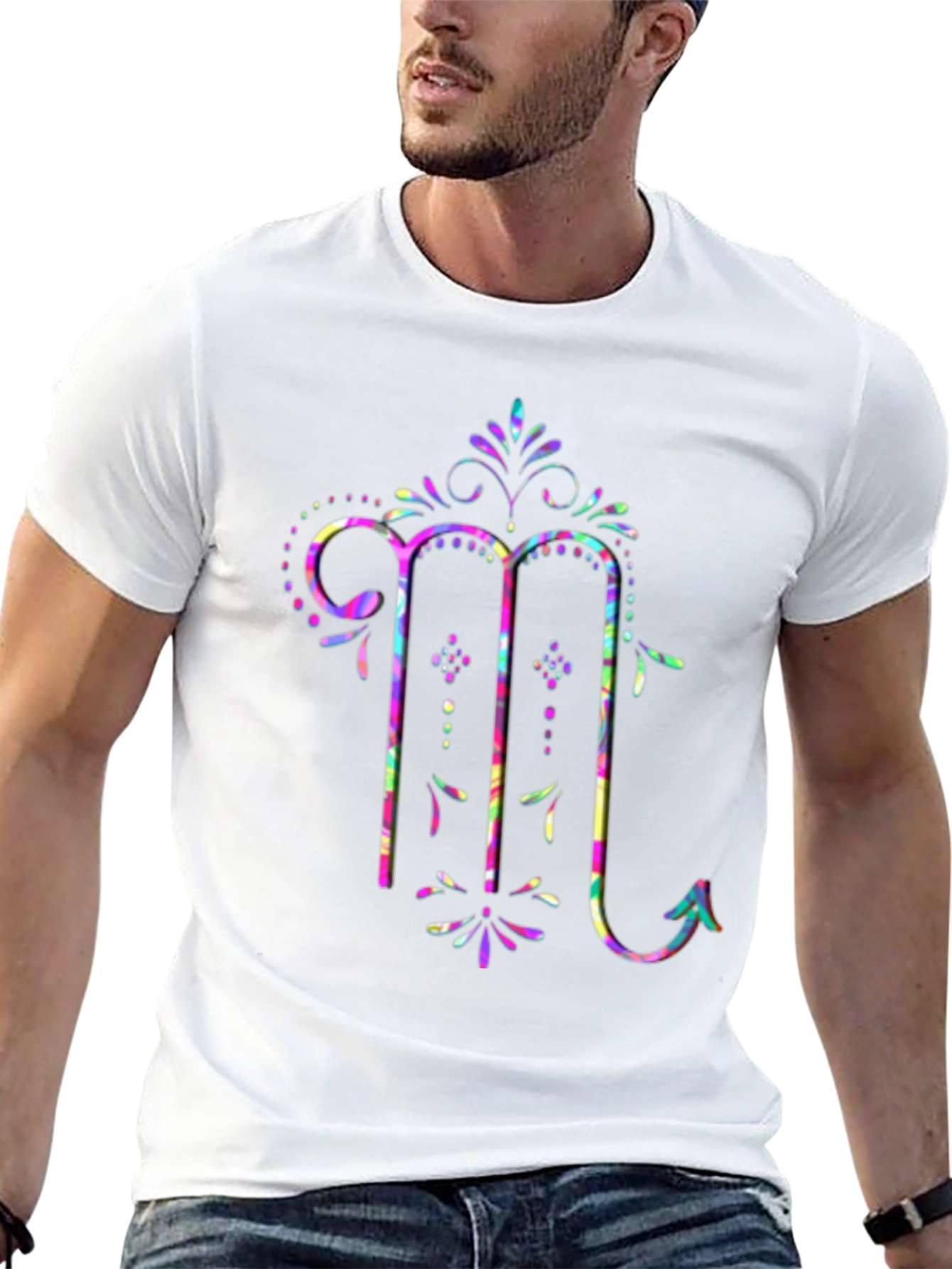 Scorpio Zodiac Tie Dye Graphic T-Shirt