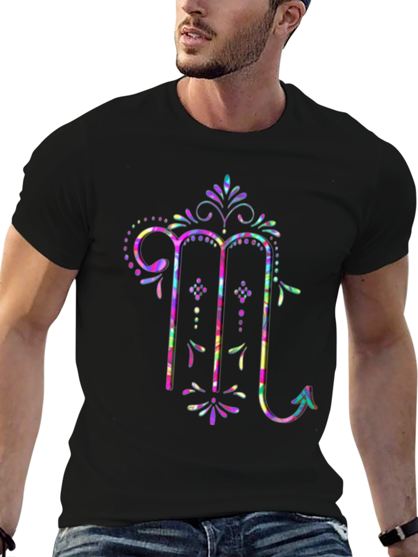 Scorpio Zodiac Tie Dye Graphic T-Shirt