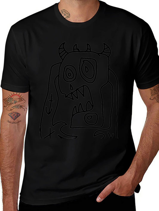 Monster Graphic Black T-Shirt