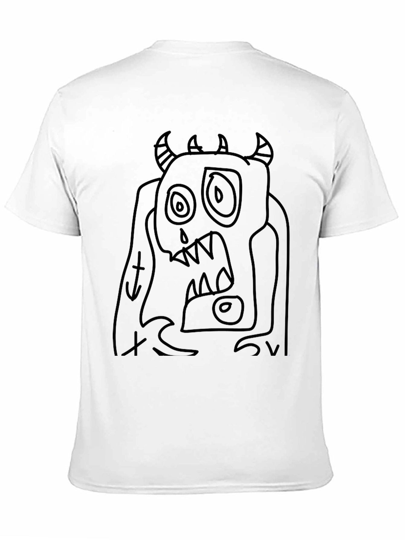Monster Graphic Black T-Shirt