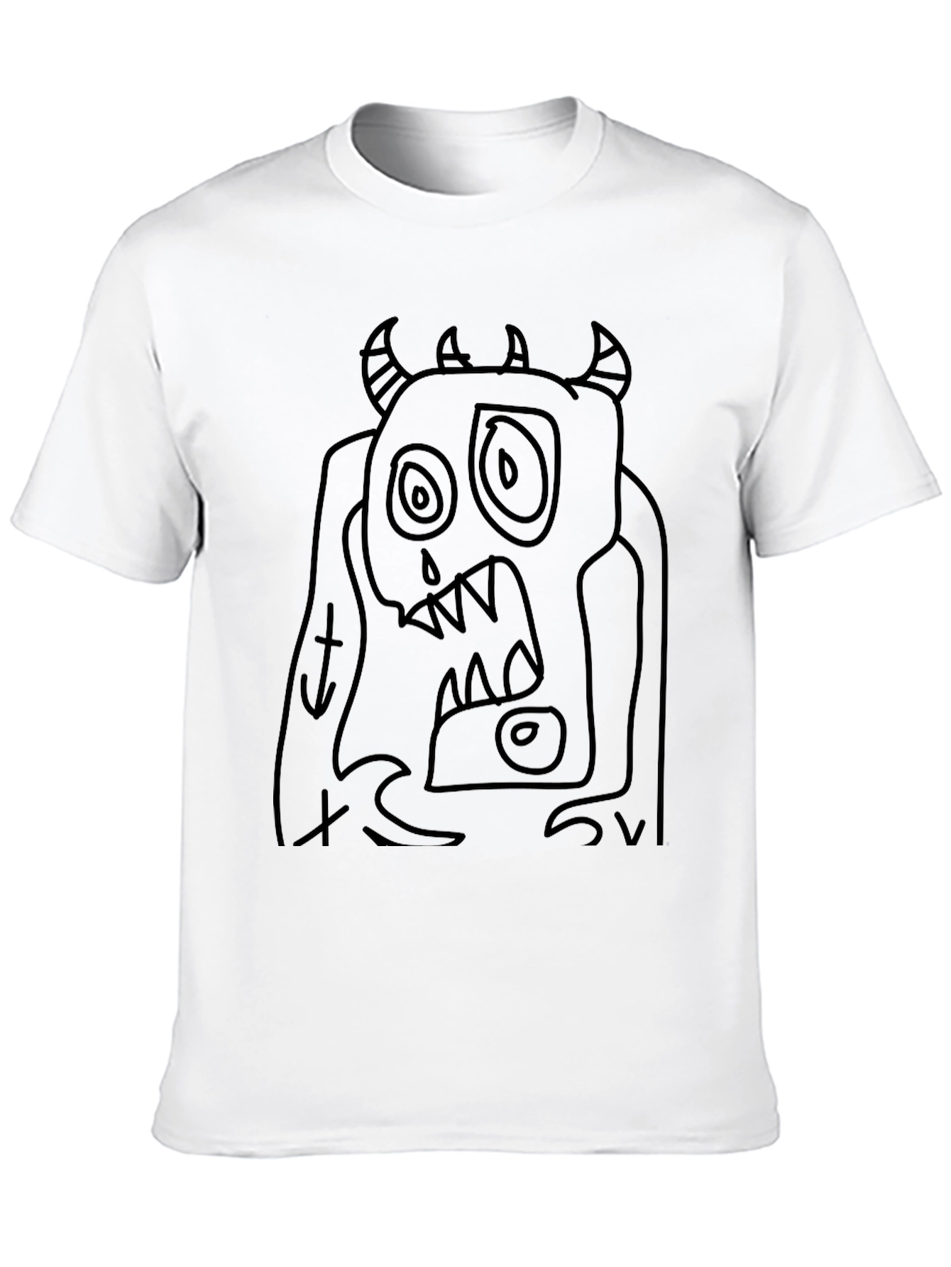 Monster Graphic Black T-Shirt