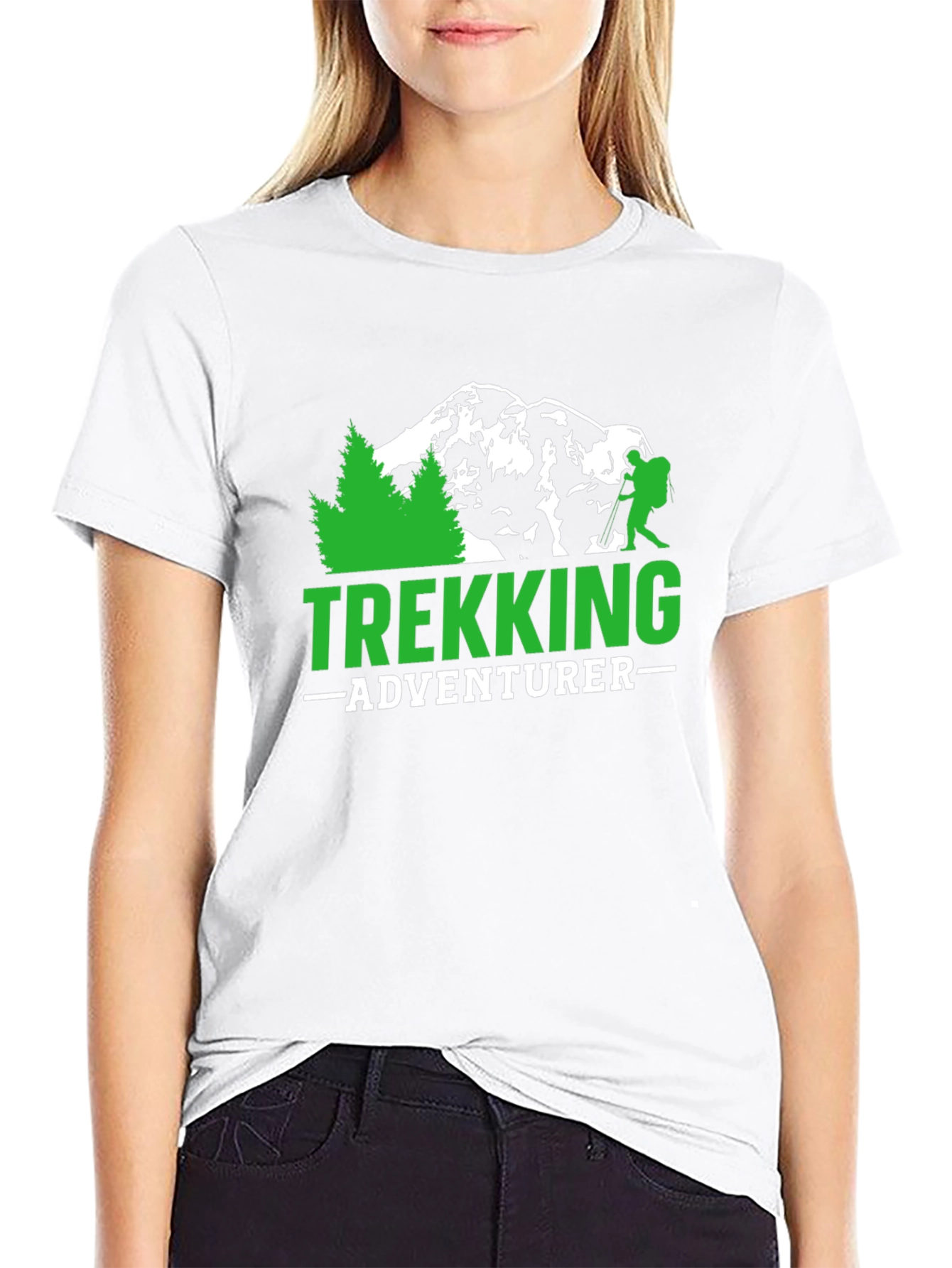 Trekking Adventurer Graphic Tee - Black