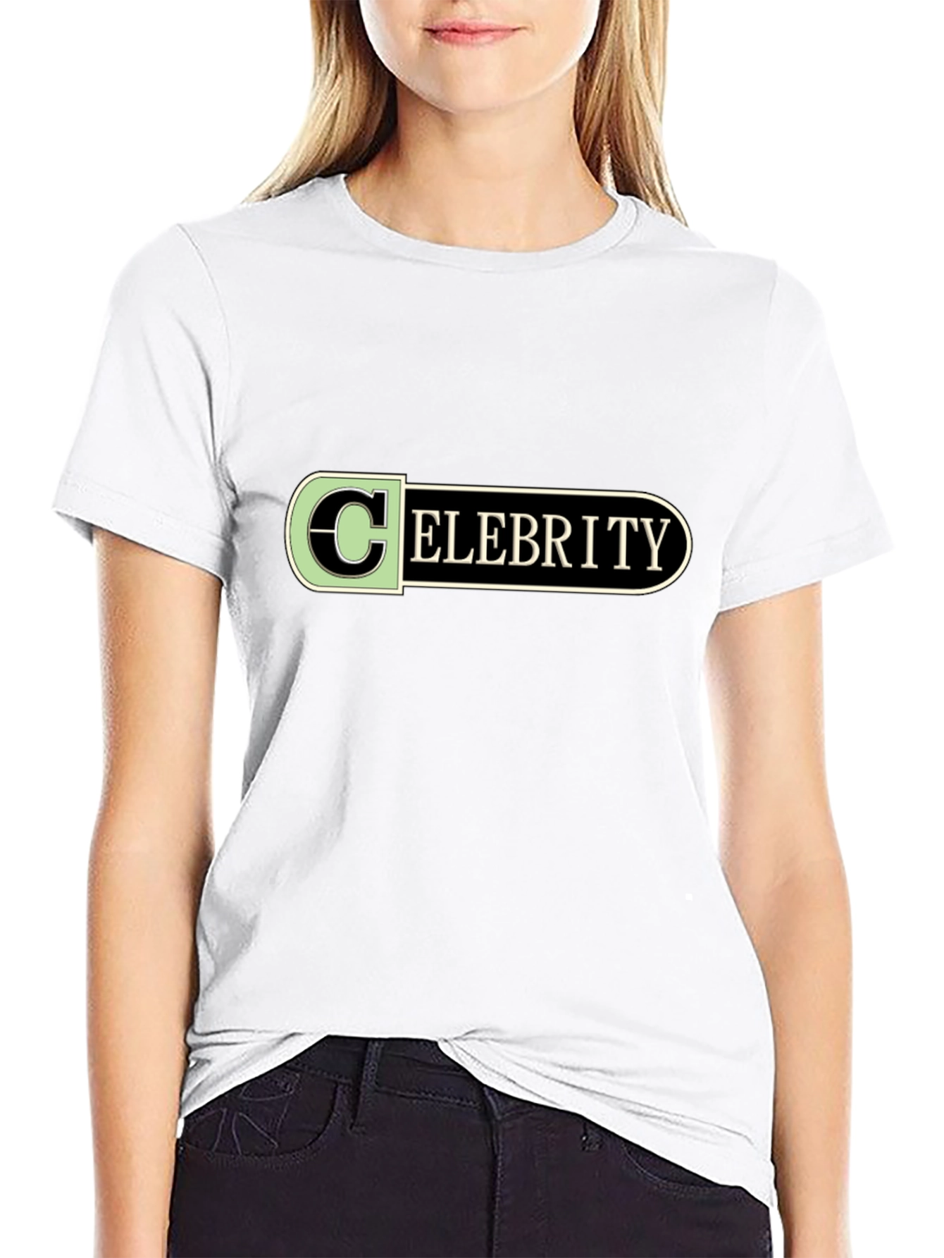 Celebrity Design Black T-Shirt