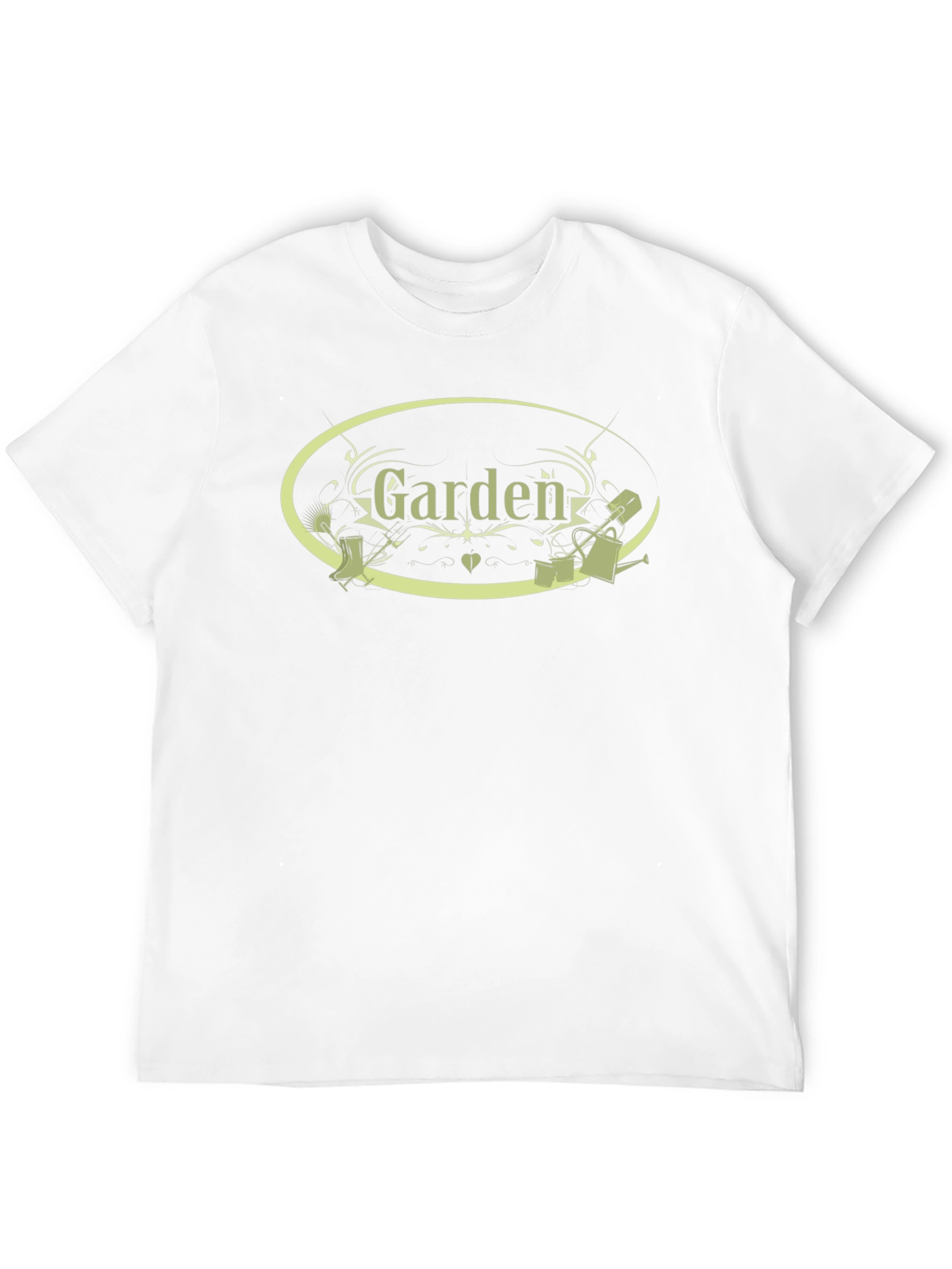 Garden Themed Black T-Shirt