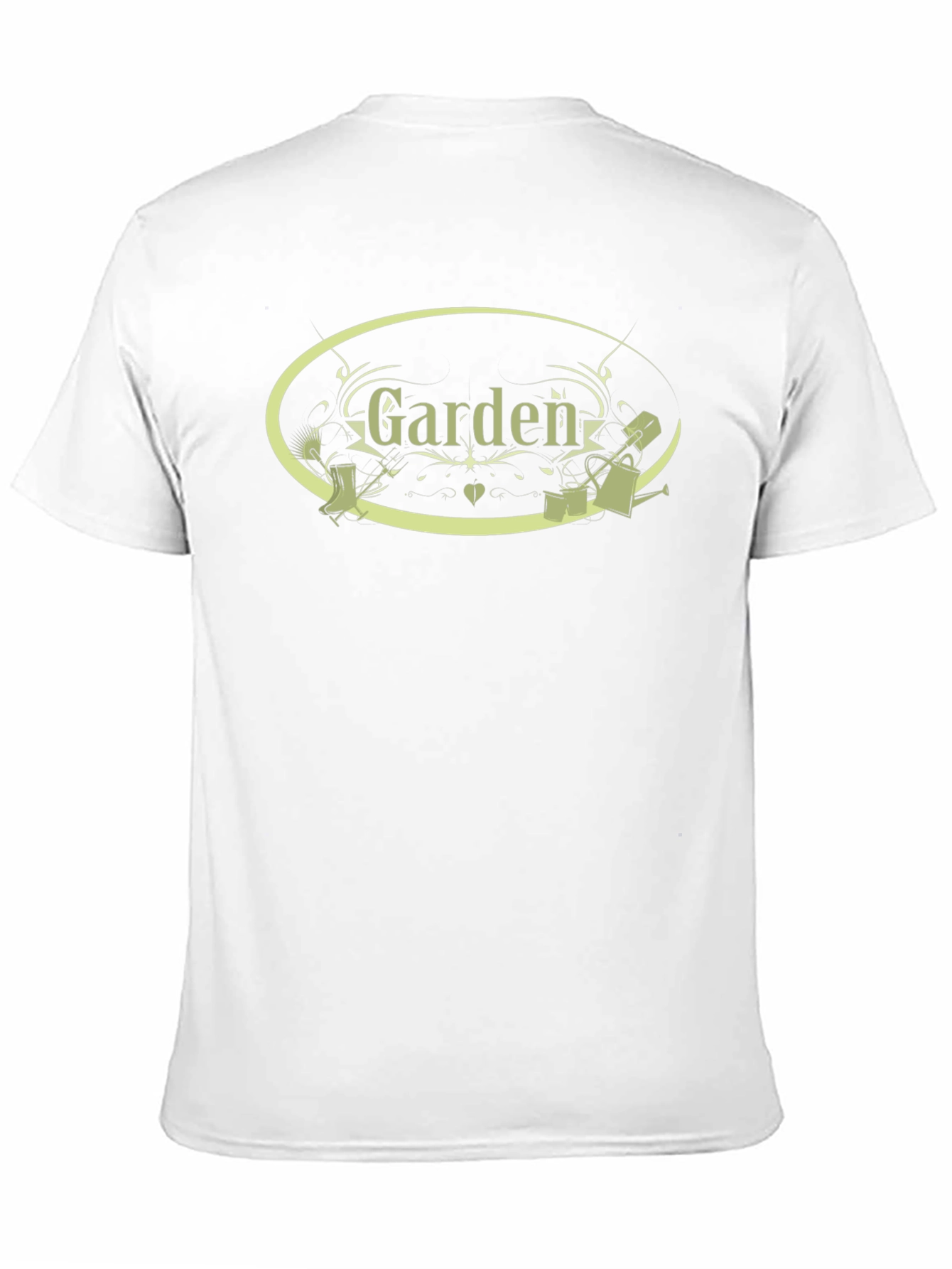 Garden Themed Black T-Shirt