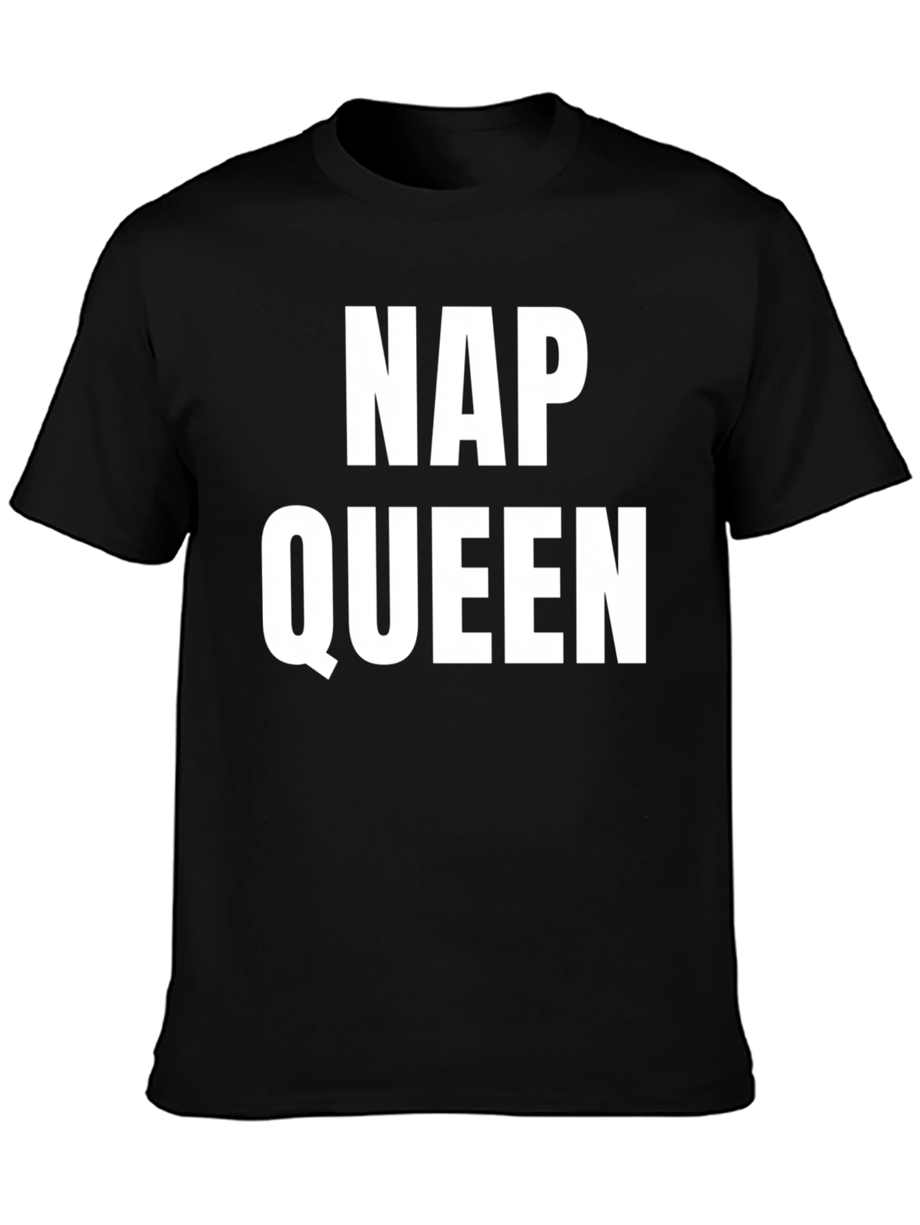 Nap Queen T-Shirt - Black Cotton Tee