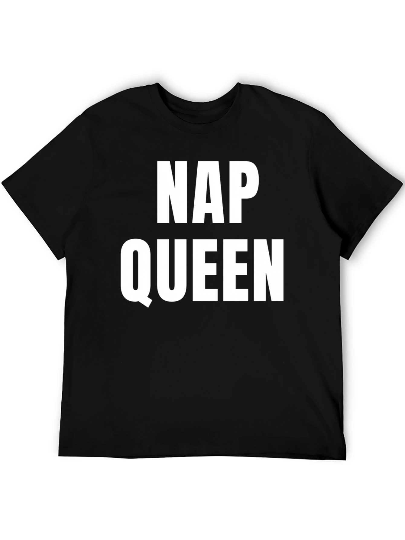 Nap Queen T-Shirt - Black Cotton Tee