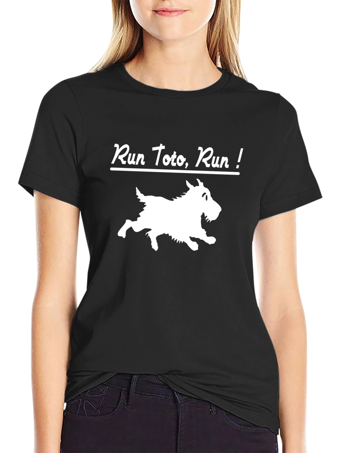 Run Toto Run Black T-Shirt