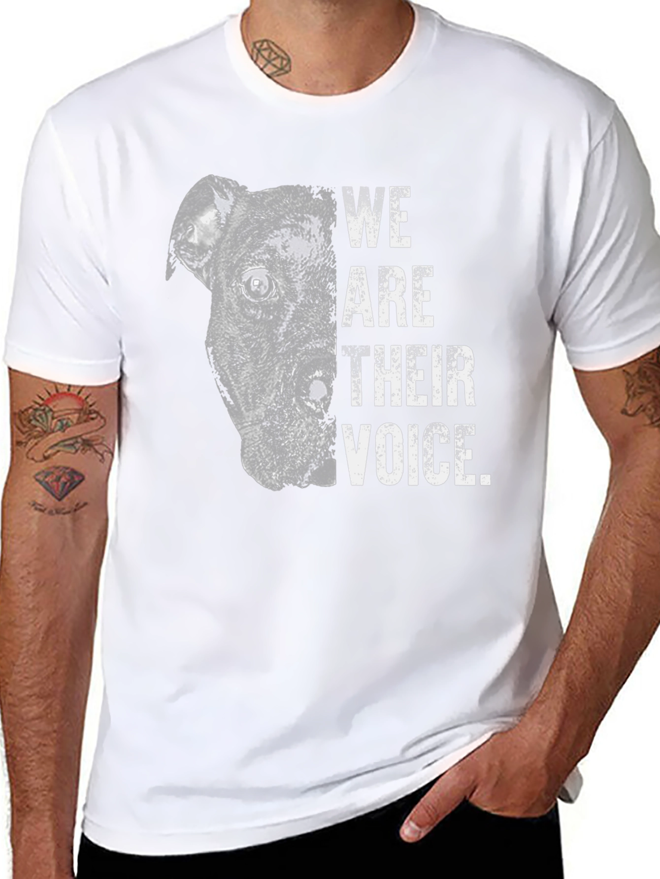 We Are Their Voice T-Shirt Dog Lover Tee