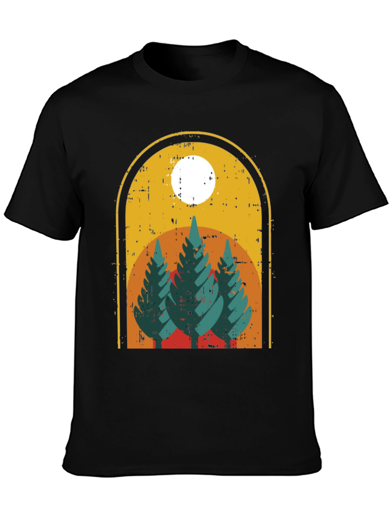 Retro Forest T-Shirt Outdoor Adventure Tee