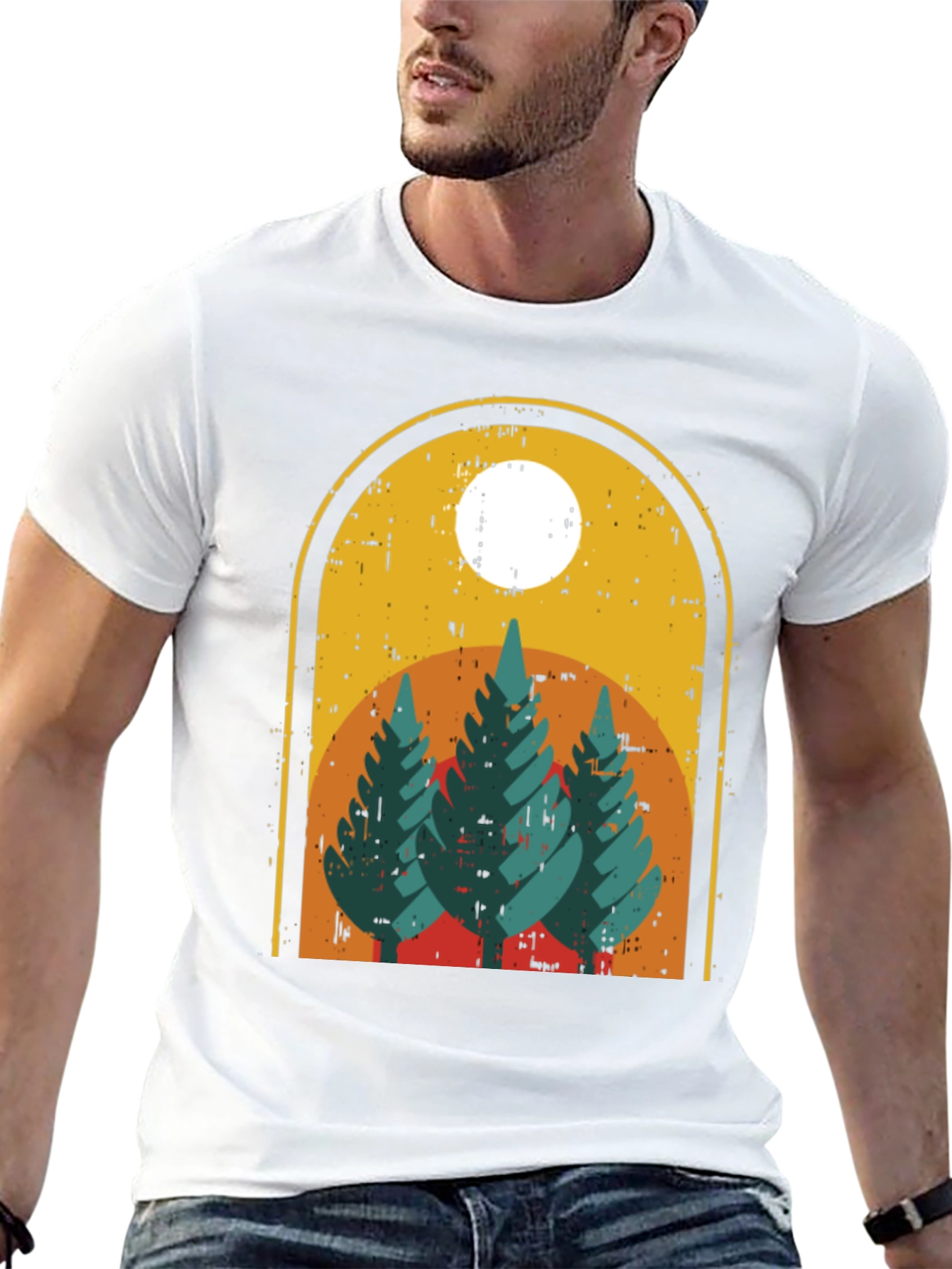 Retro Forest T-Shirt Outdoor Adventure Tee