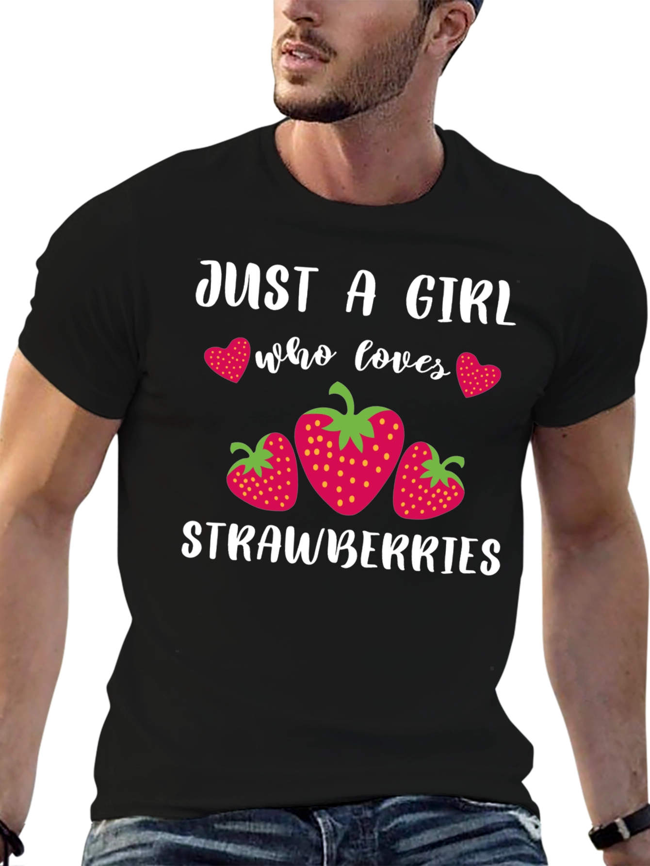 Strawberry Lover T-Shirt - Just a Girl