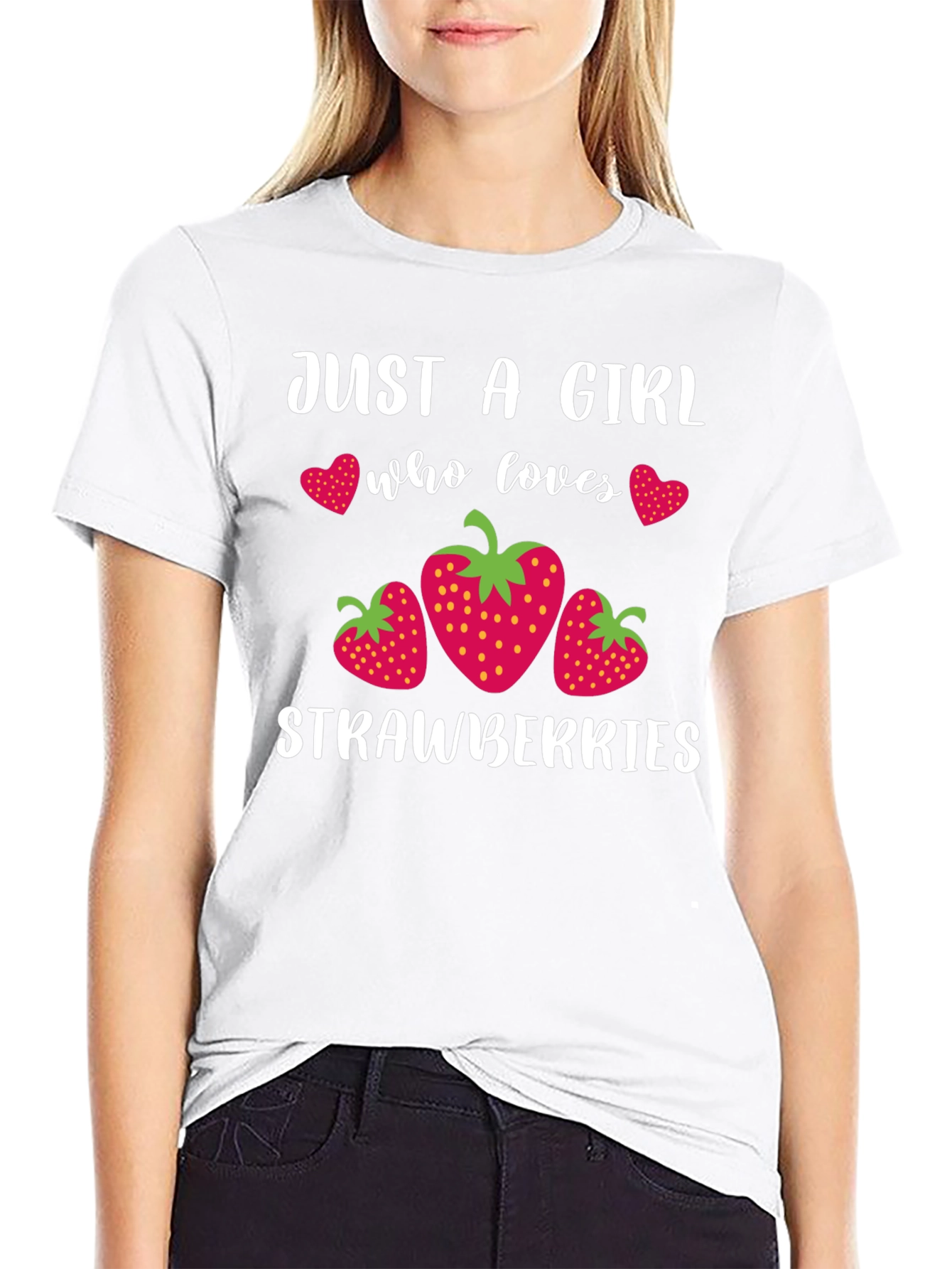 Strawberry Lover T-Shirt - Just a Girl