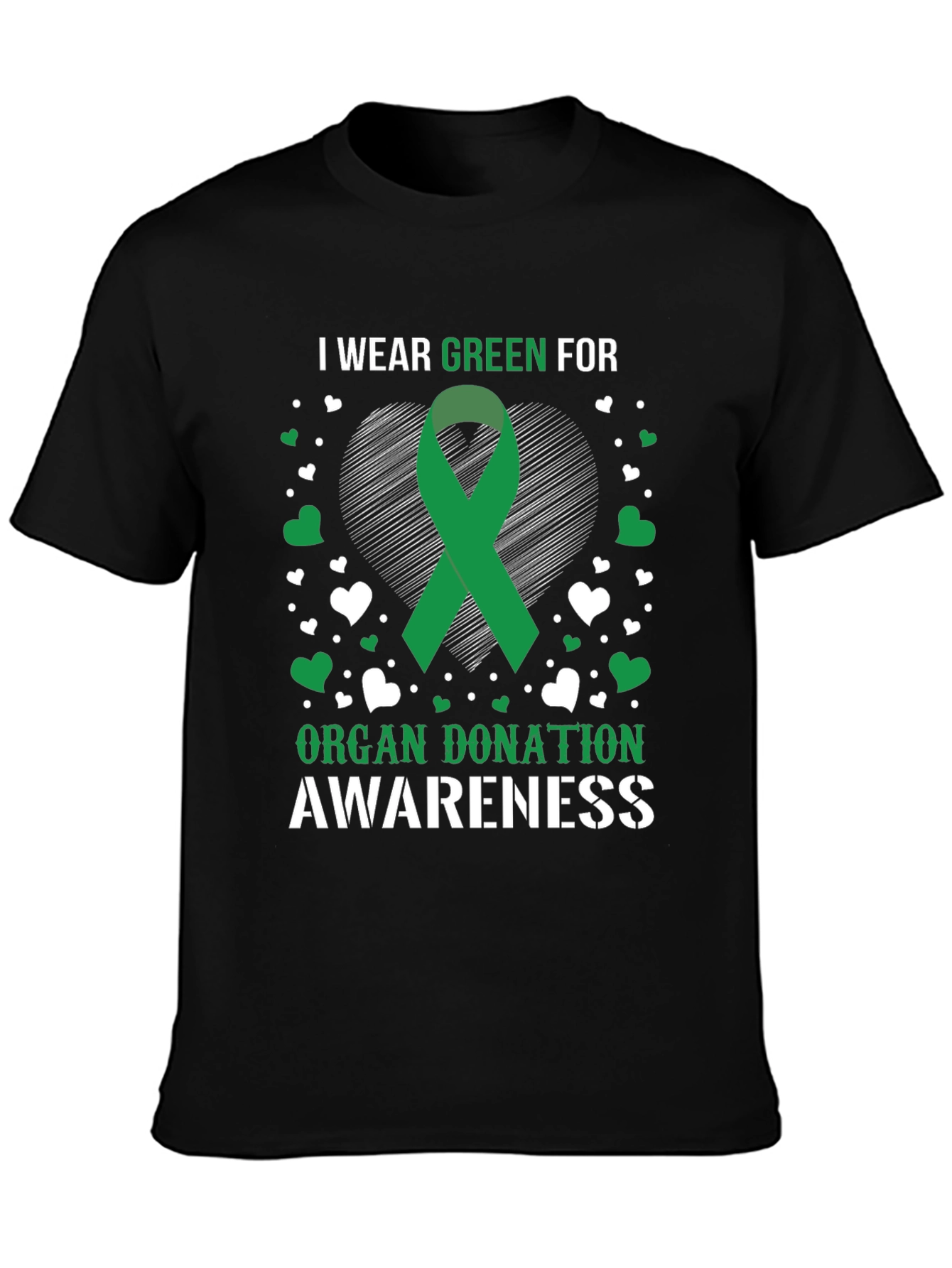 Organ Donation Awareness Green Ribbon T-Shirt