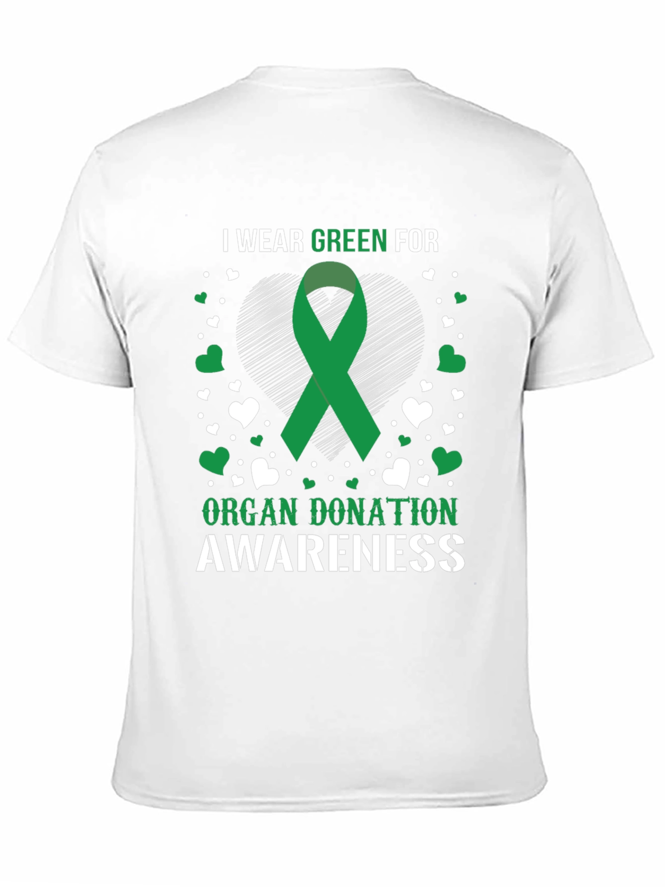 Organ Donation Awareness Green Ribbon T-Shirt