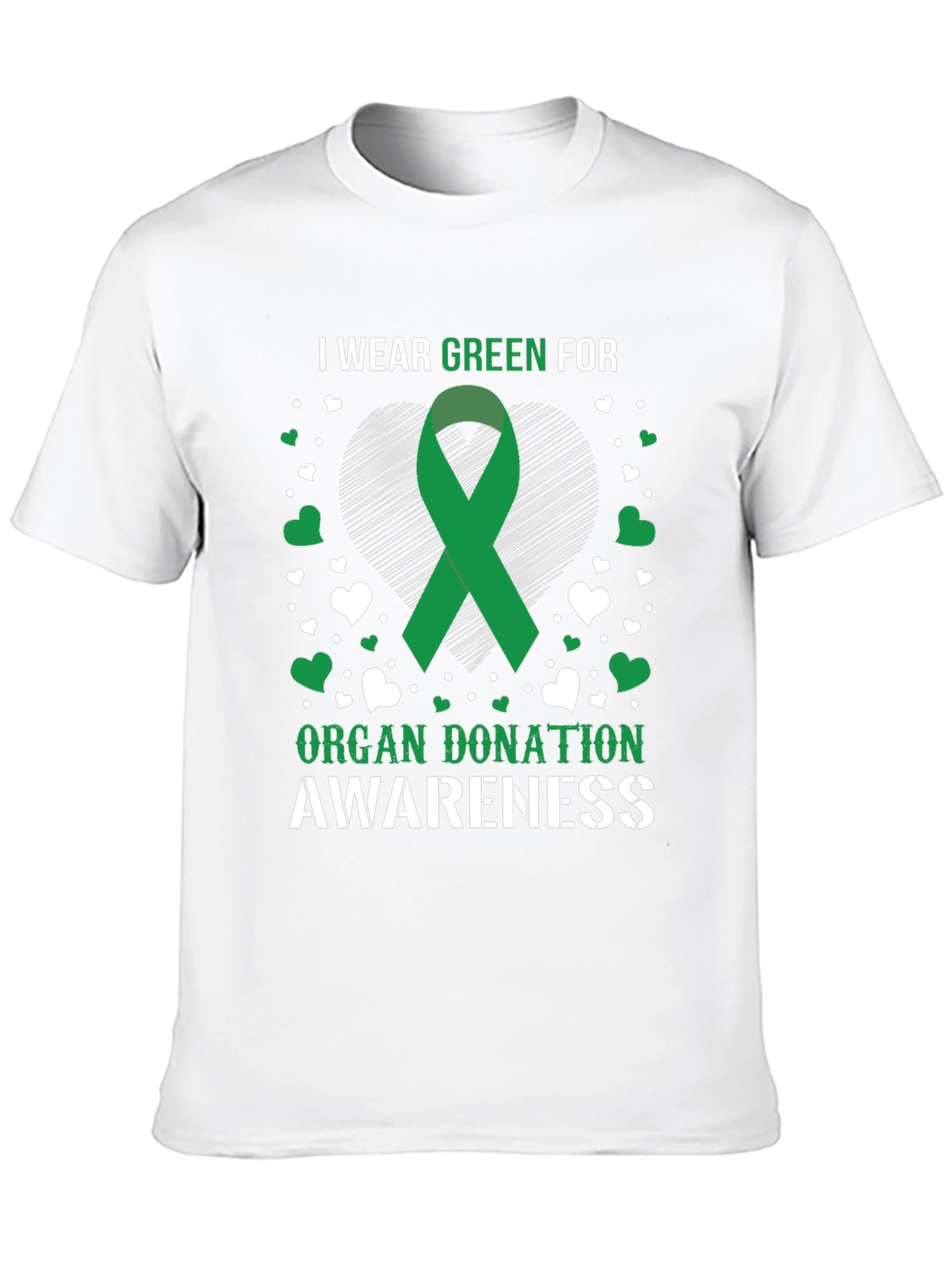 Organ Donation Awareness Green Ribbon T-Shirt