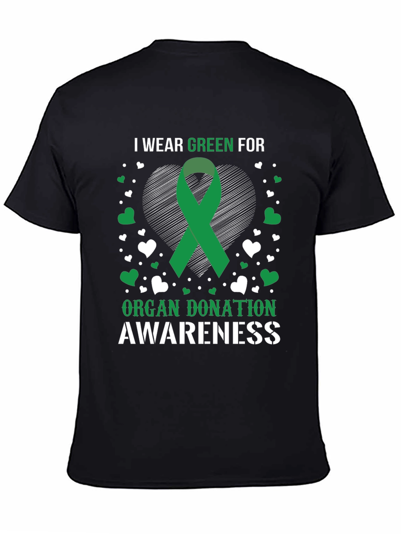 Organ Donation Awareness Green Ribbon T-Shirt