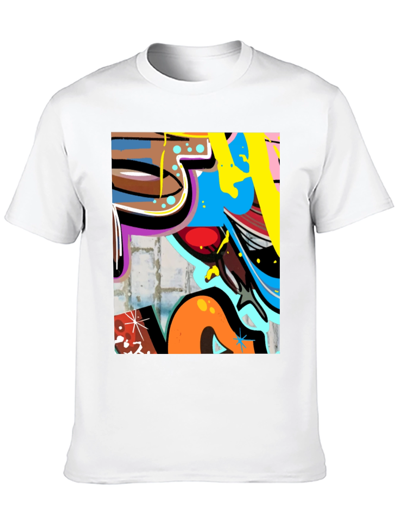 Urban Graffiti Art T-Shirt - Bold Streetwear Style