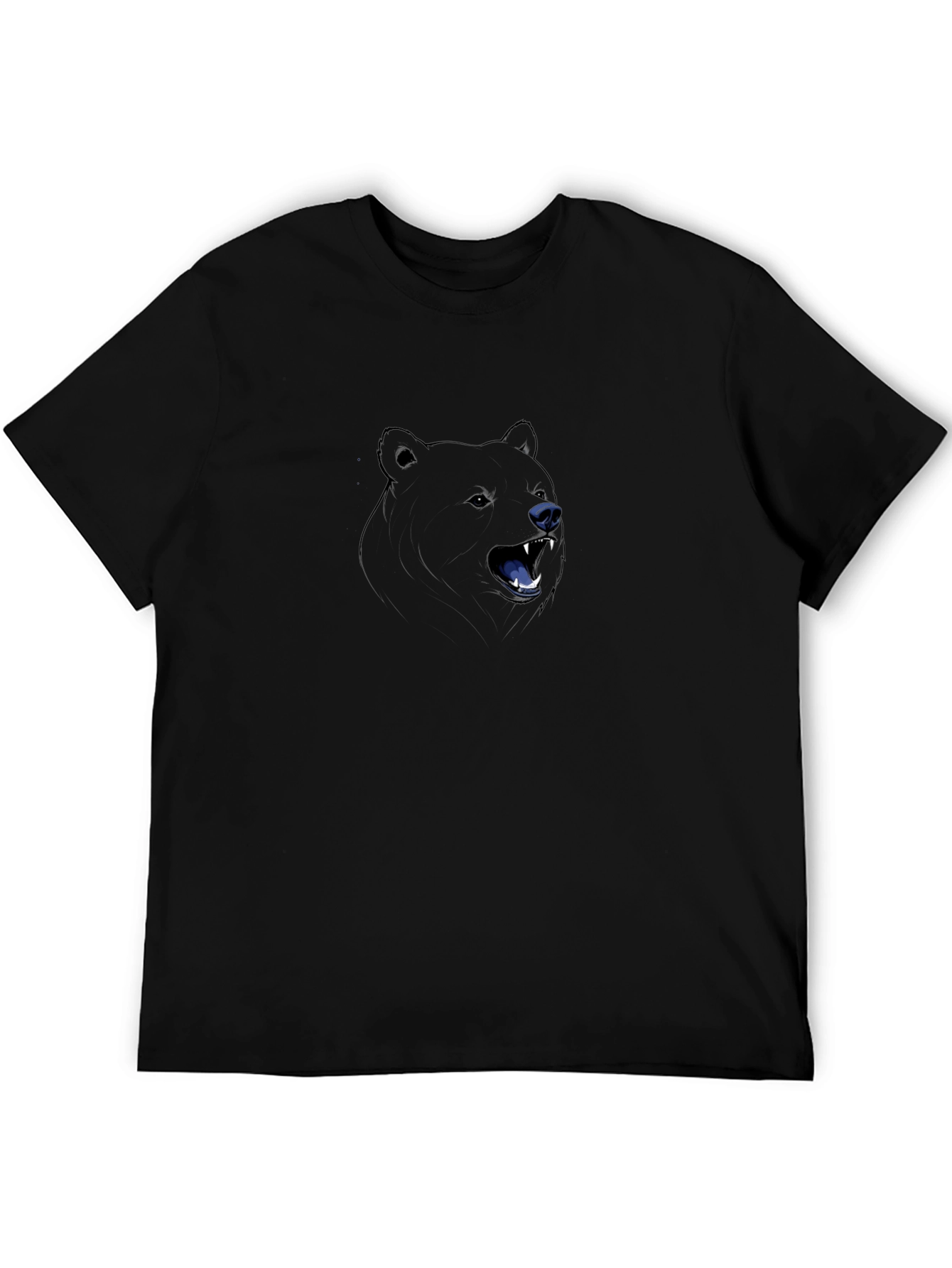 Bear Graphic T-Shirt - Mens Black Tee