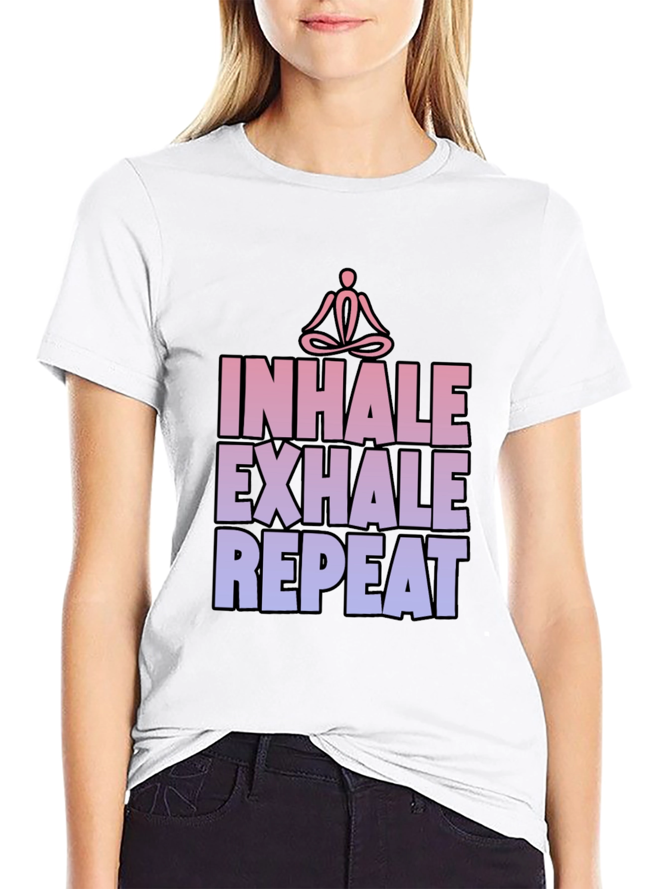 Inhale Exhale Repeat Yoga Graphic T-Shirt