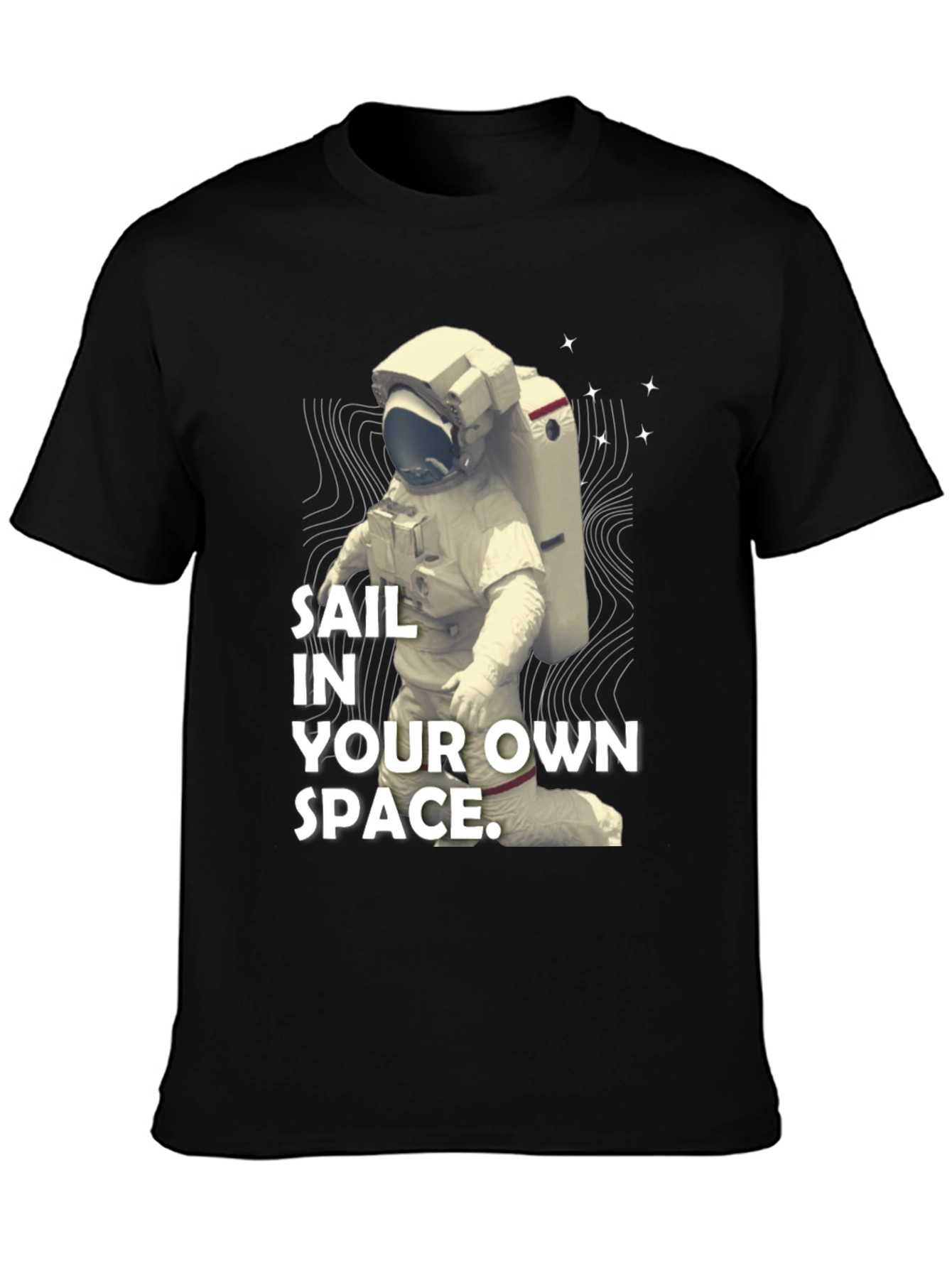 Sail In Your Own Space T-Shirt - Black