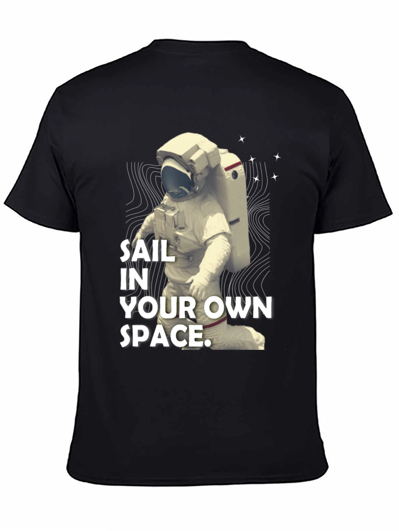 Sail In Your Own Space T-Shirt - Black