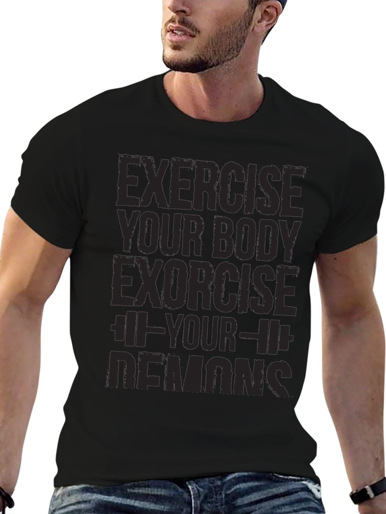 Exercise Your Body Exorcise Your Demons T-Shirt