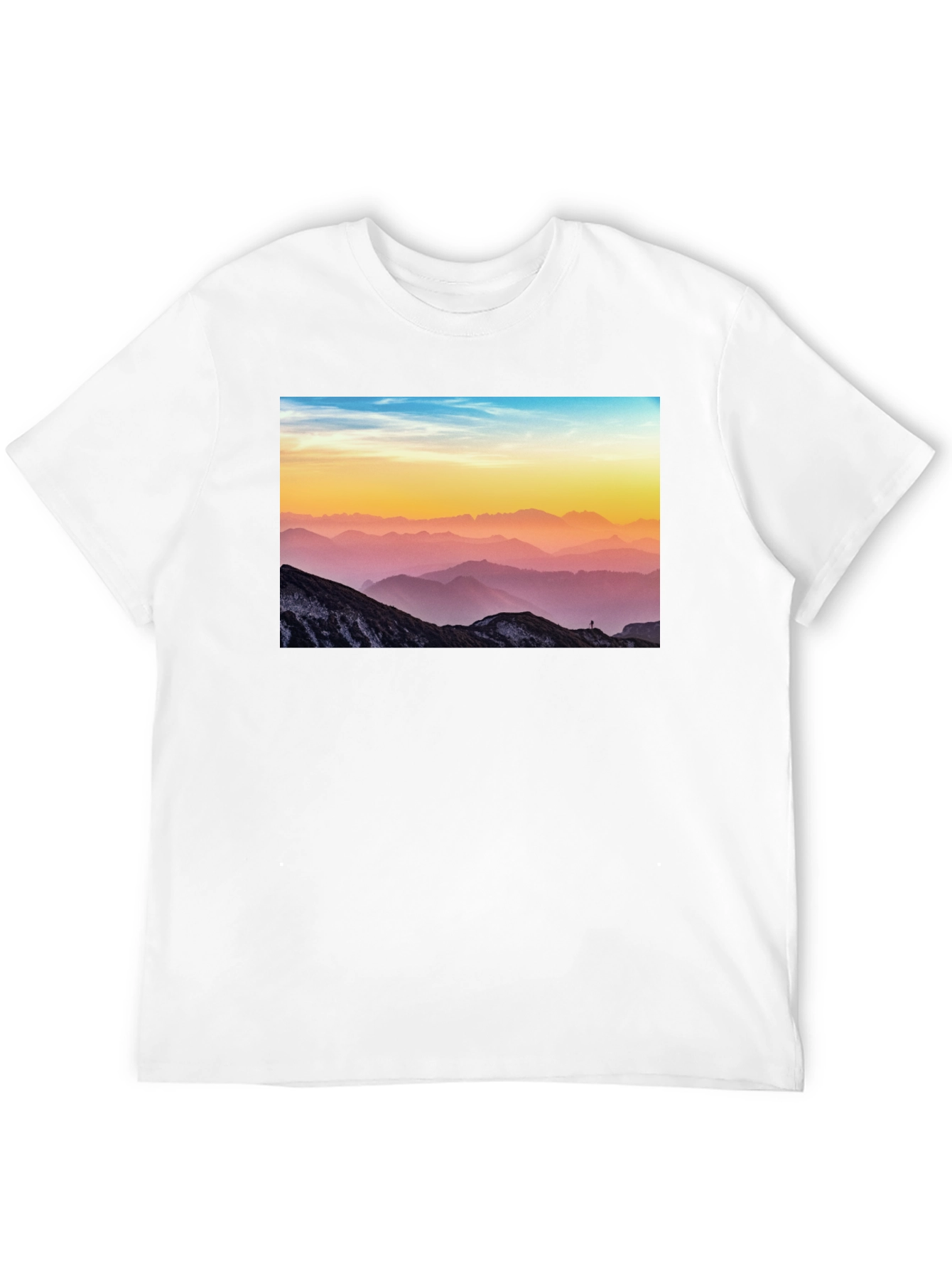 Mountain View Graphic Tee - Black