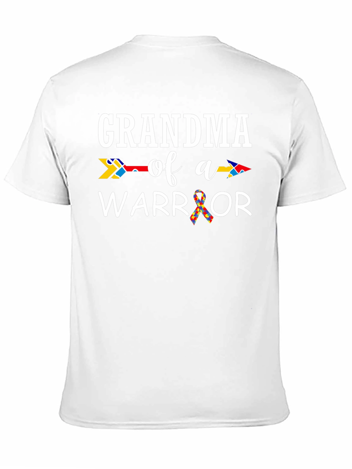 Grandma of a Warrior Autism Awareness T-Shirt